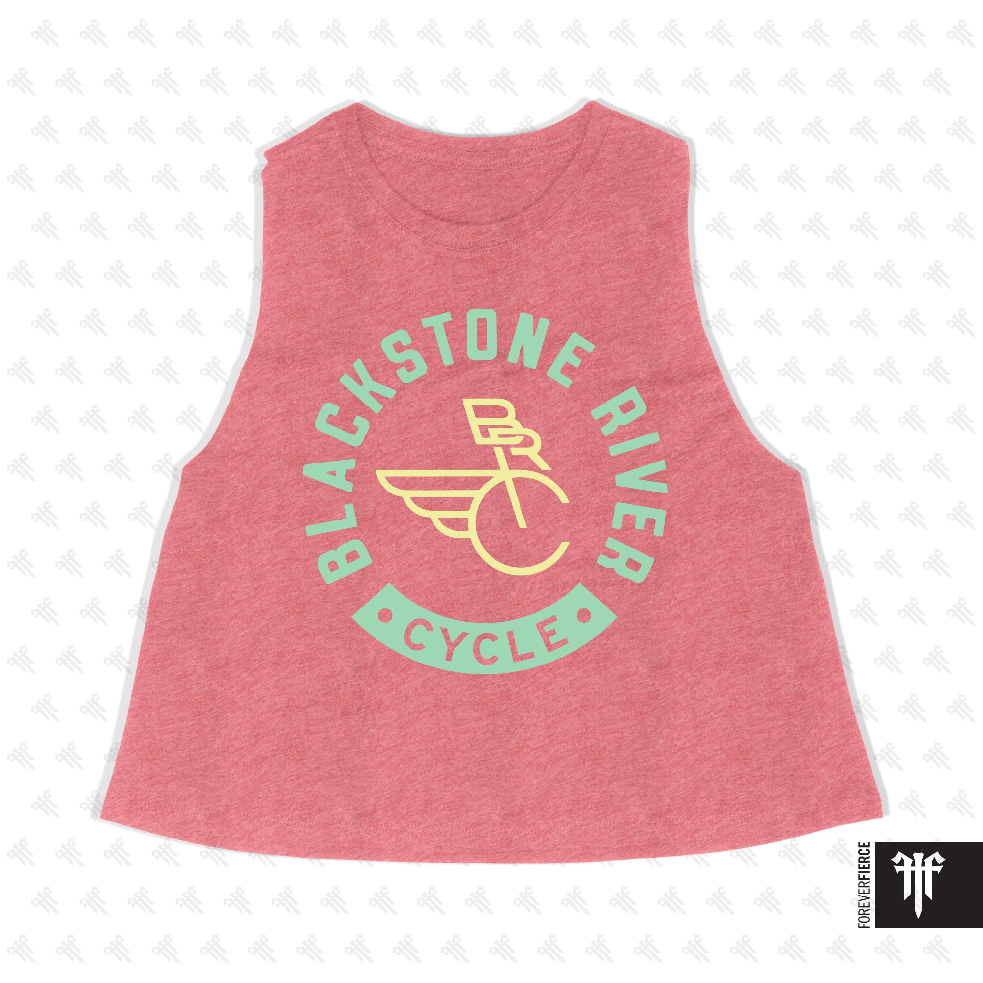 Blackstone River CrossFit June 2025 Cycle Womens Crop Tank