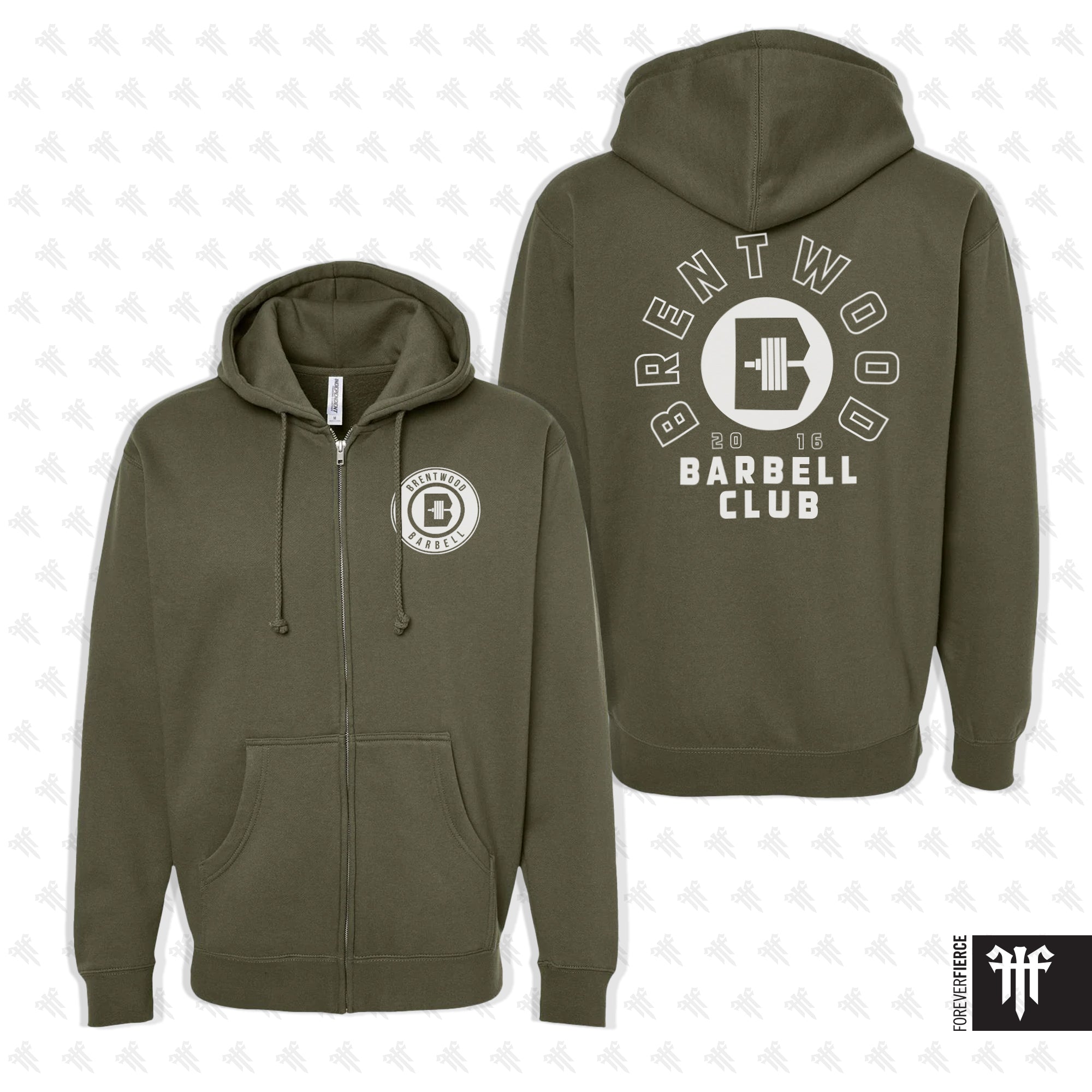 Brentwood Barbell Club October 2025 Full-Zip Hoodie