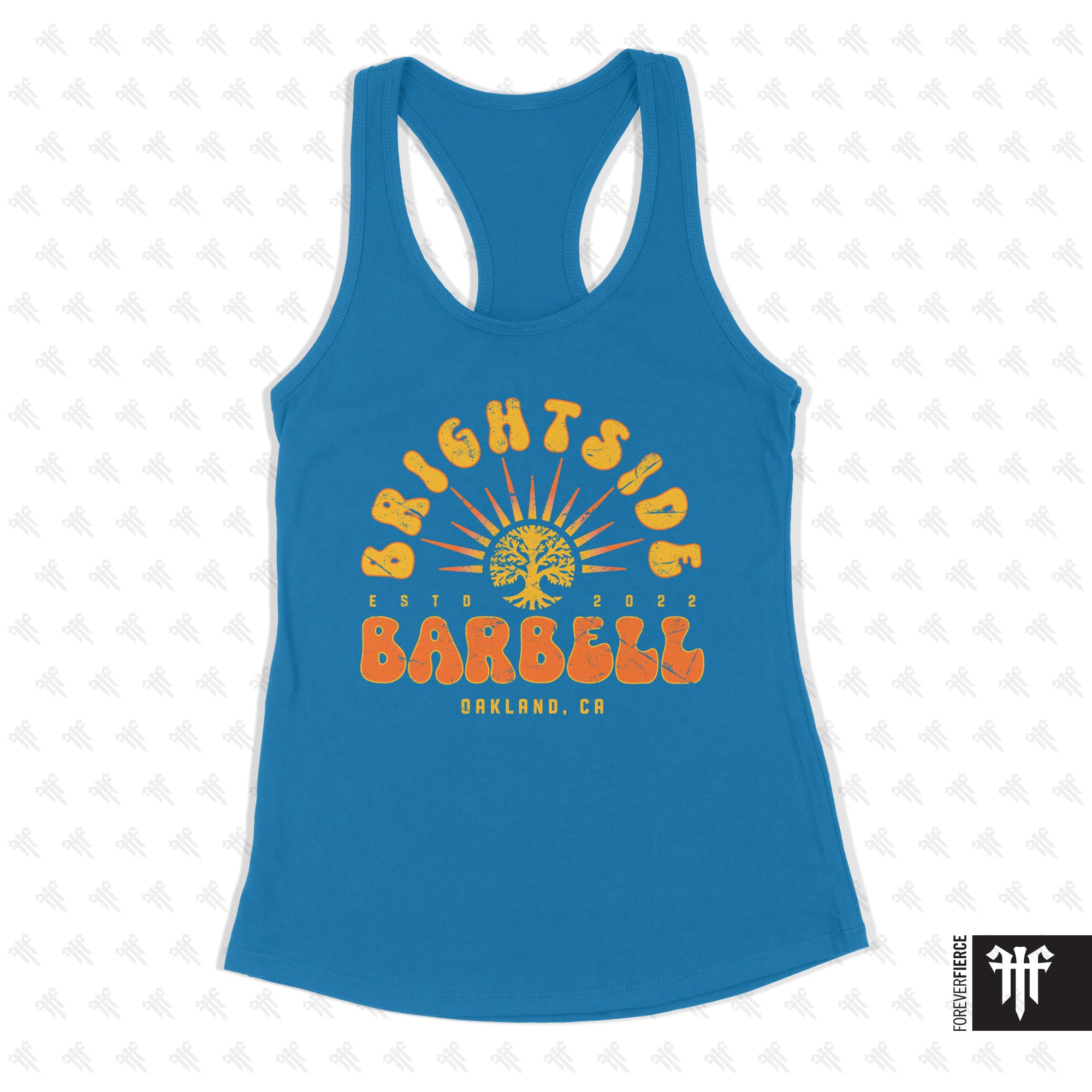 Brightside Barbell July 2026 Womens Racerback - Turquoise