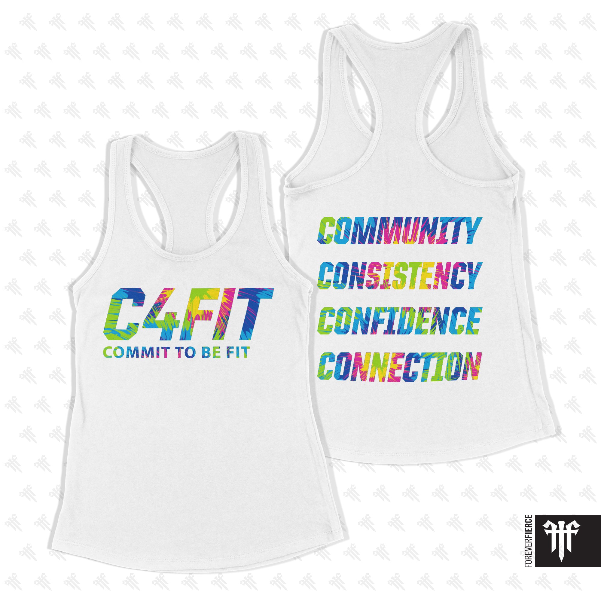 C4Fit June 2026 Pride Womens Racerback