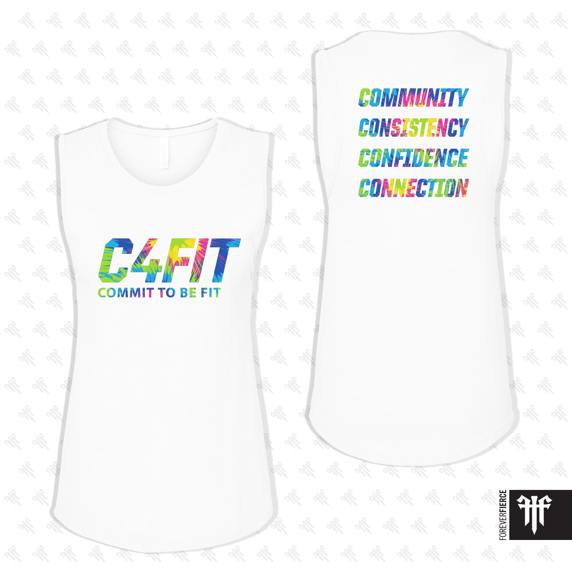 C4Fit June 2026 Pride Womens Muscle Tank