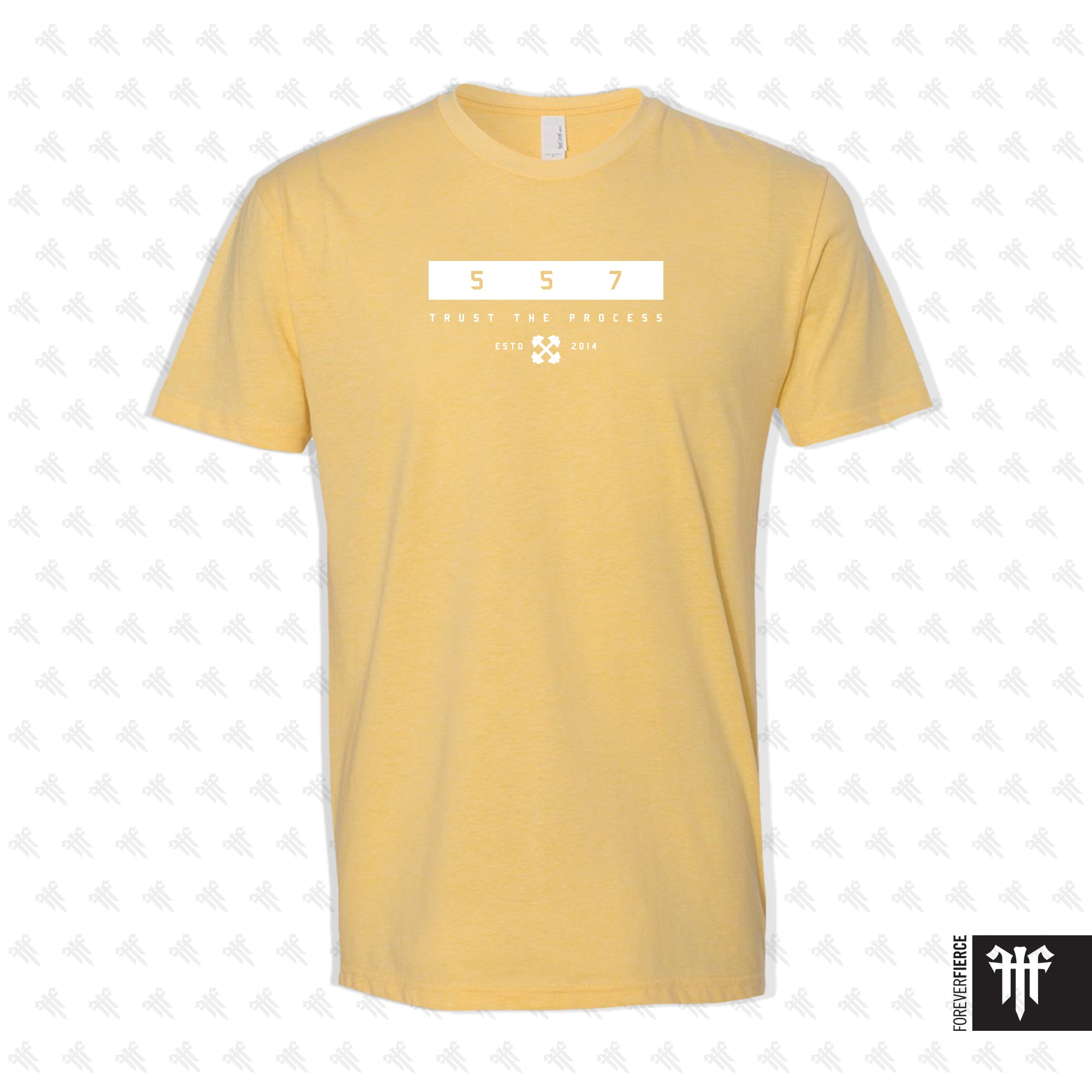 CrossFit 557 April 2026 White Ink Design Tee