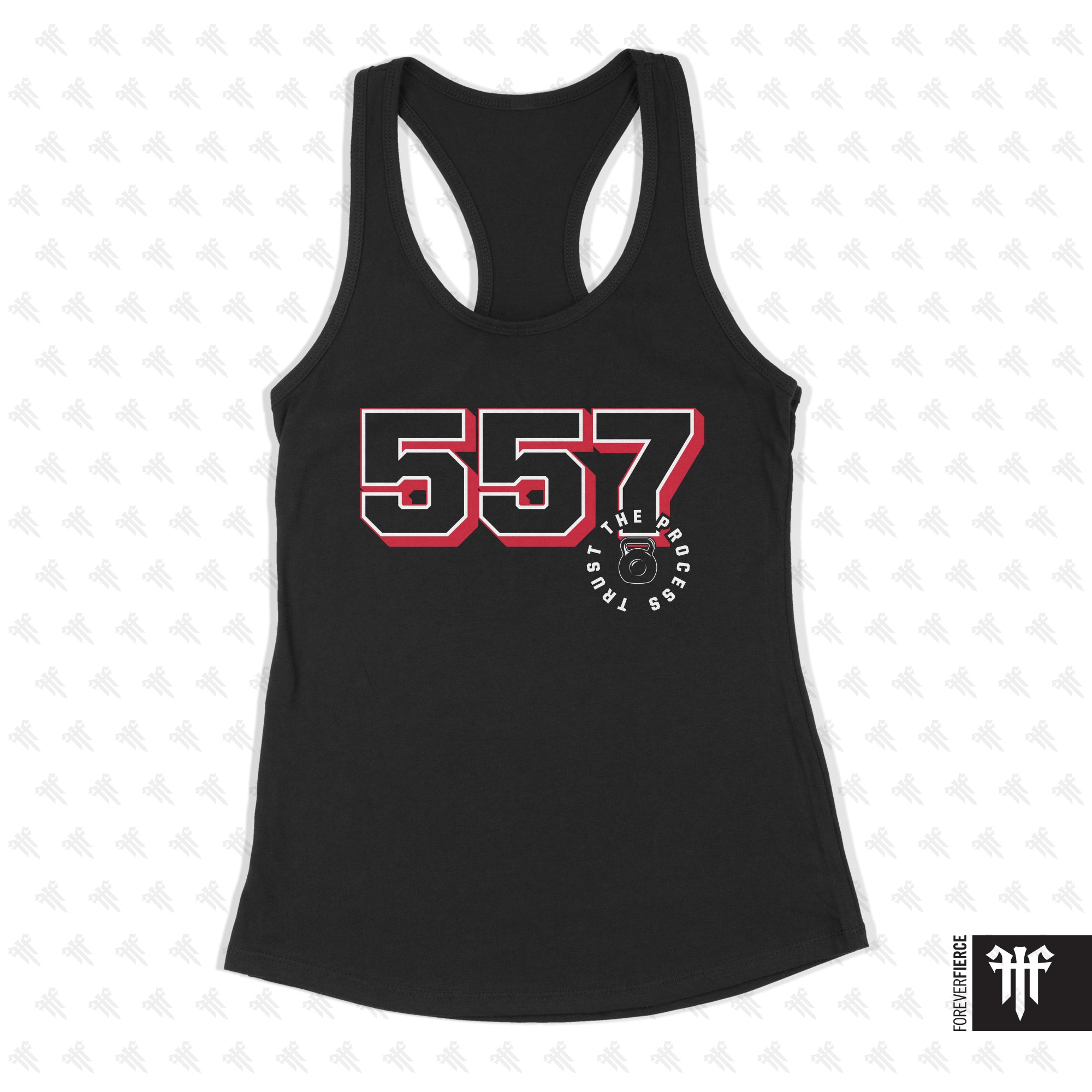 CrossFit 557 April 2026 Kettlebell Design Womens Racerback