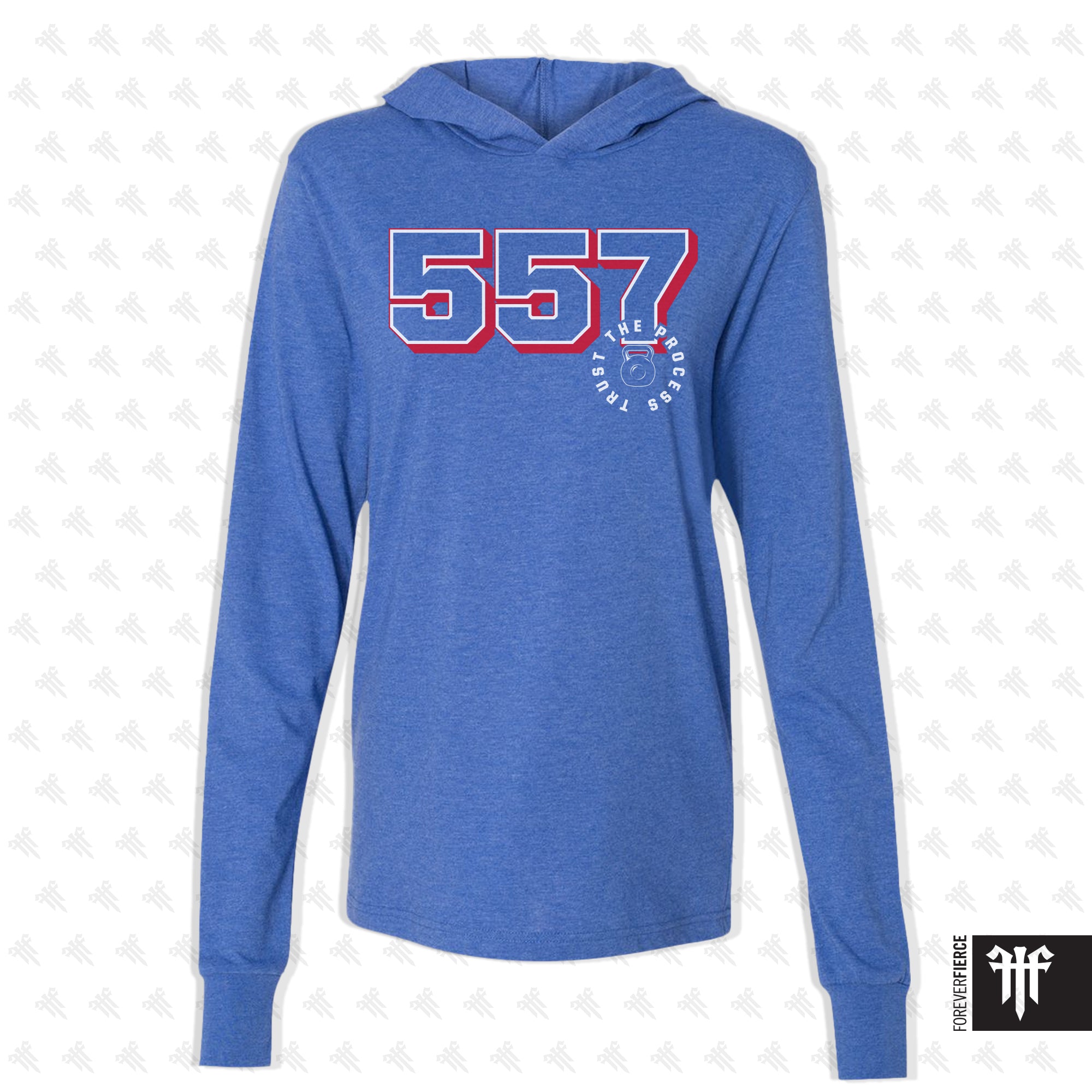 CrossFit 557 April 2026 Kettlebell Design Longsleeve Hoodie