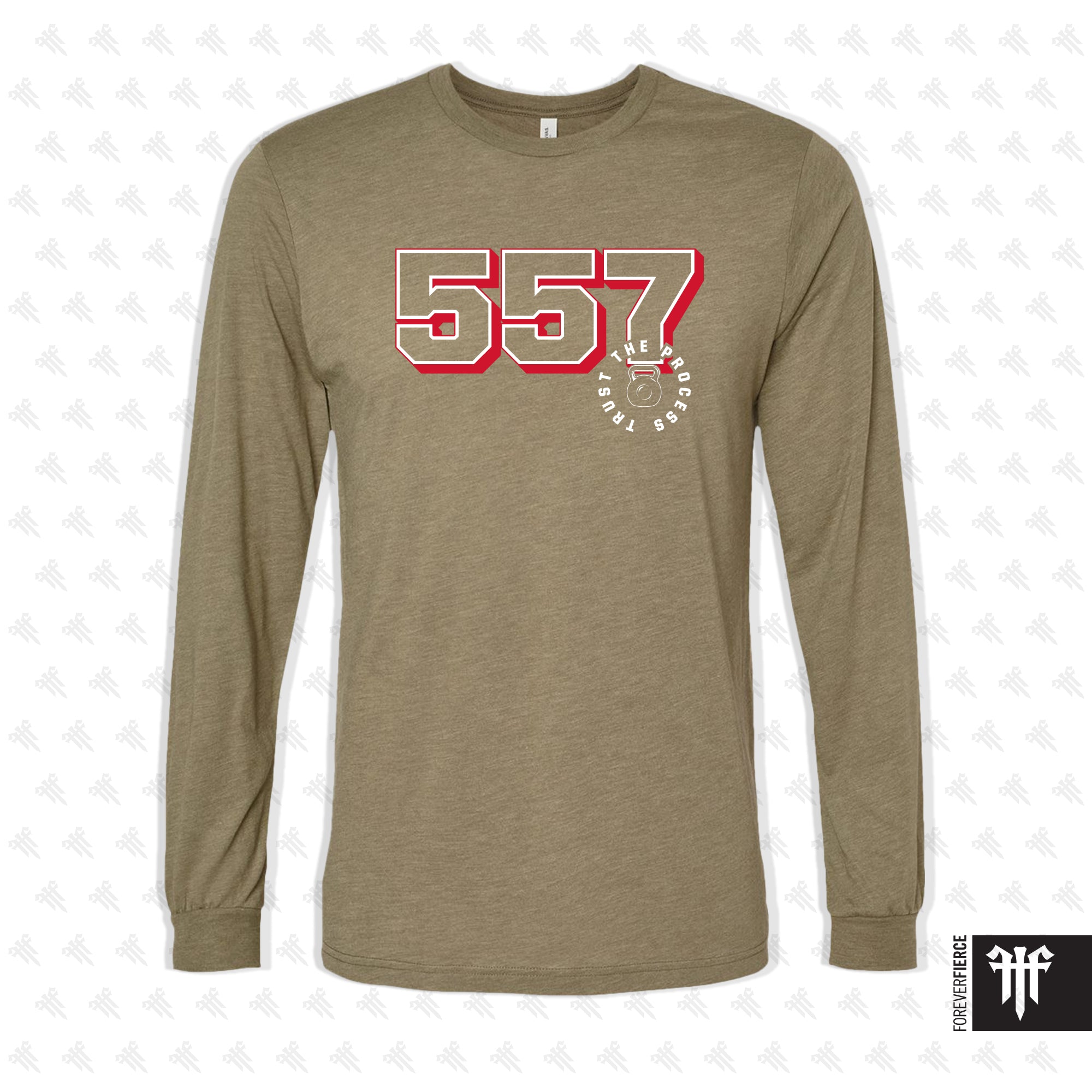 CrossFit 557 April 2026 Kettlebell Design Longsleeve Tee