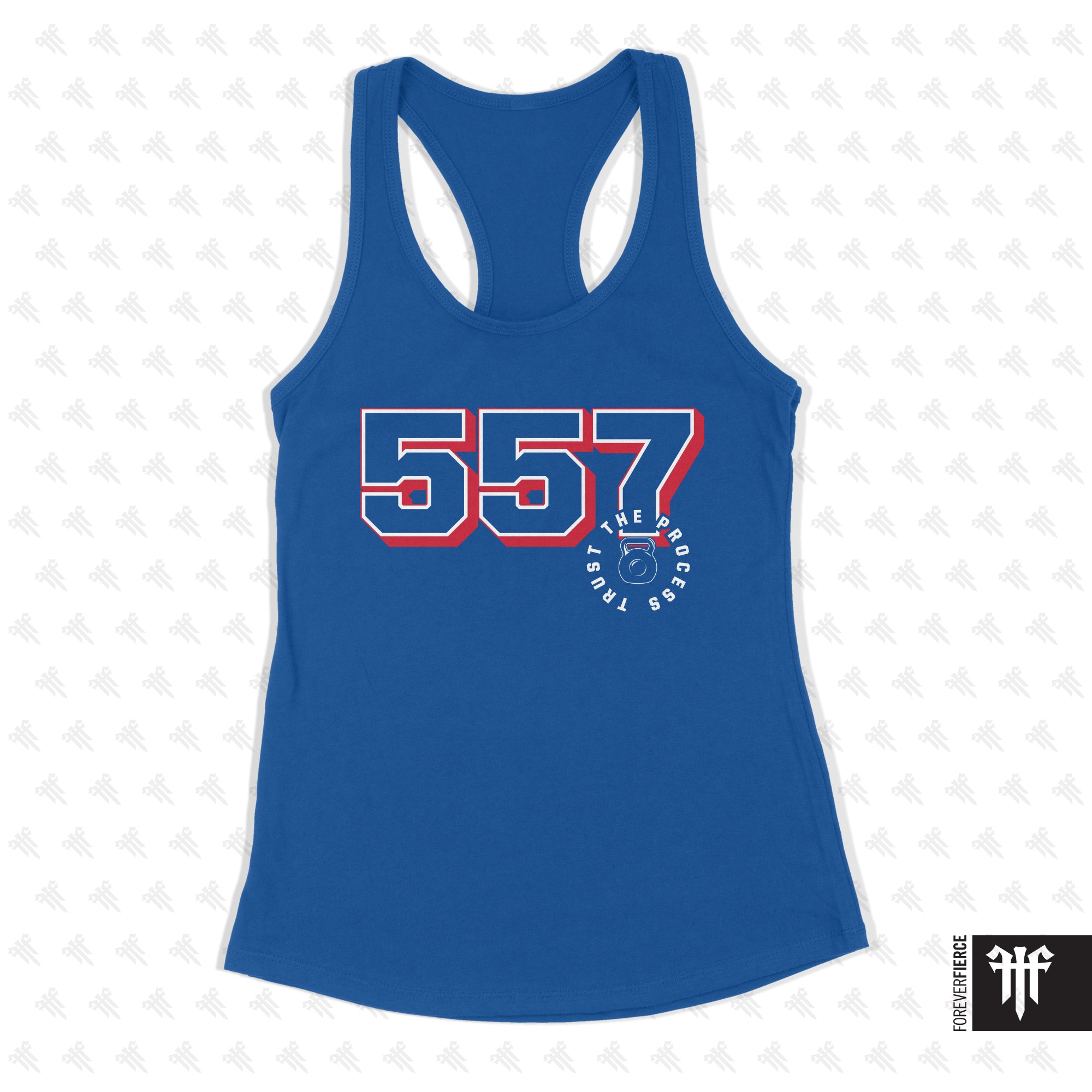 CrossFit 557 April 2026 Kettlebell Design Womens Racerback