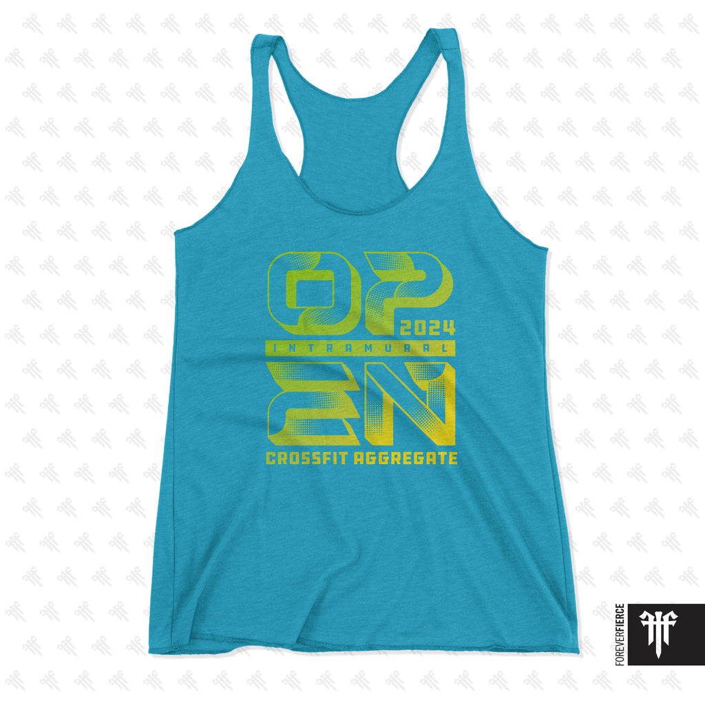 CrossFit Aggregate January 2024 Womens Racerback Forever Fierce