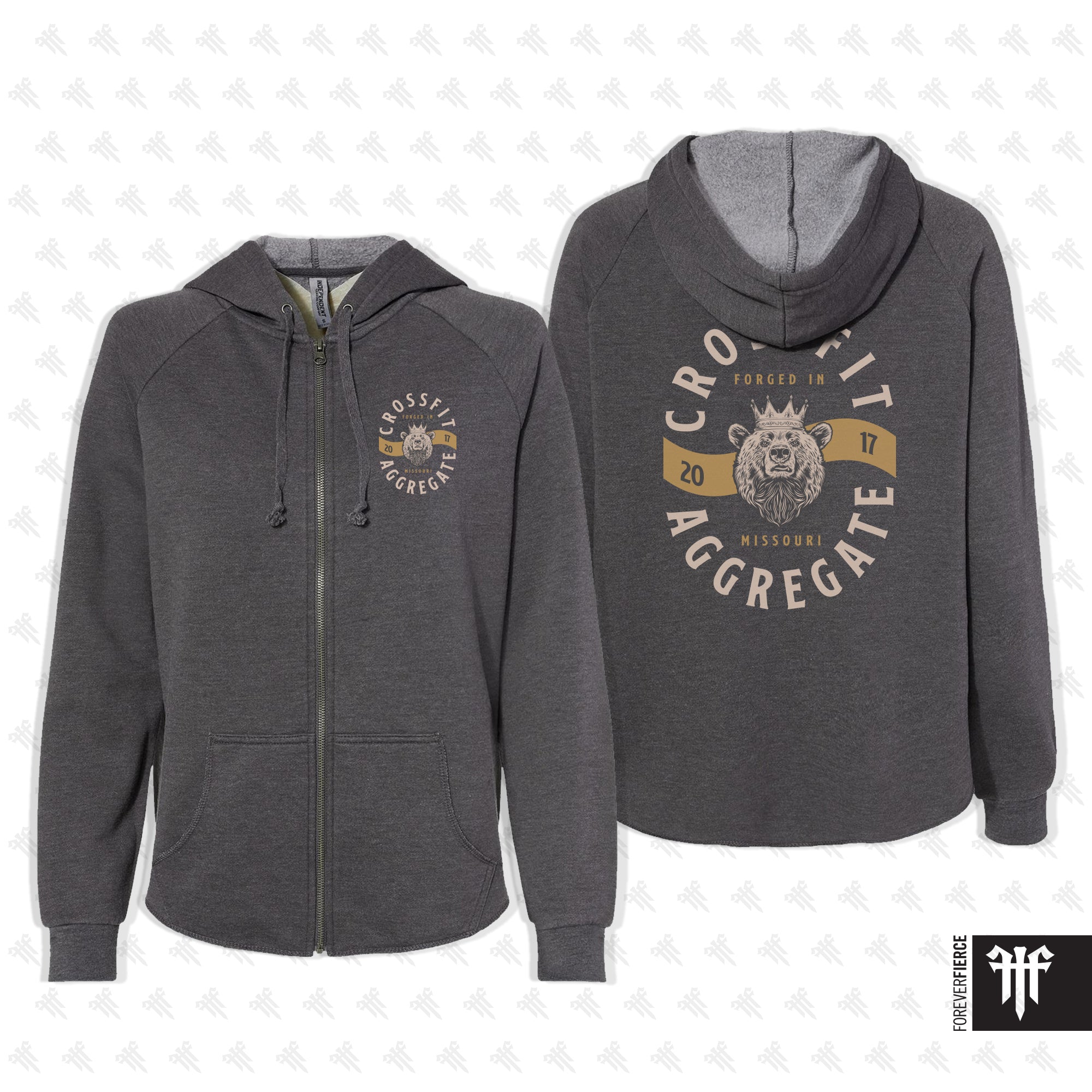 CrossFit Aggregate October 2025 Womens Full-Zip Hoodie