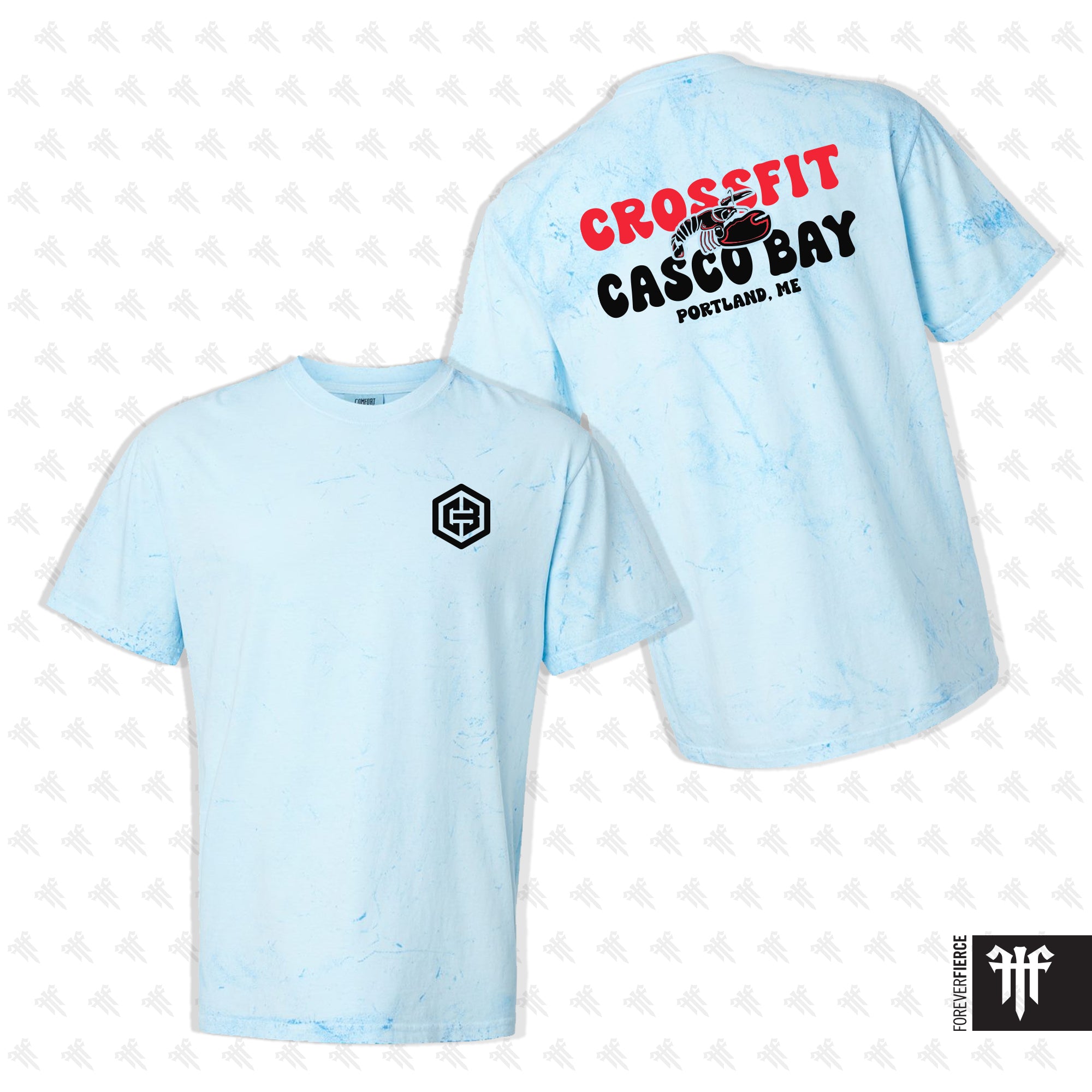 CrossFit Casco Bay April 2026 Lobster Design Colorblast Tee