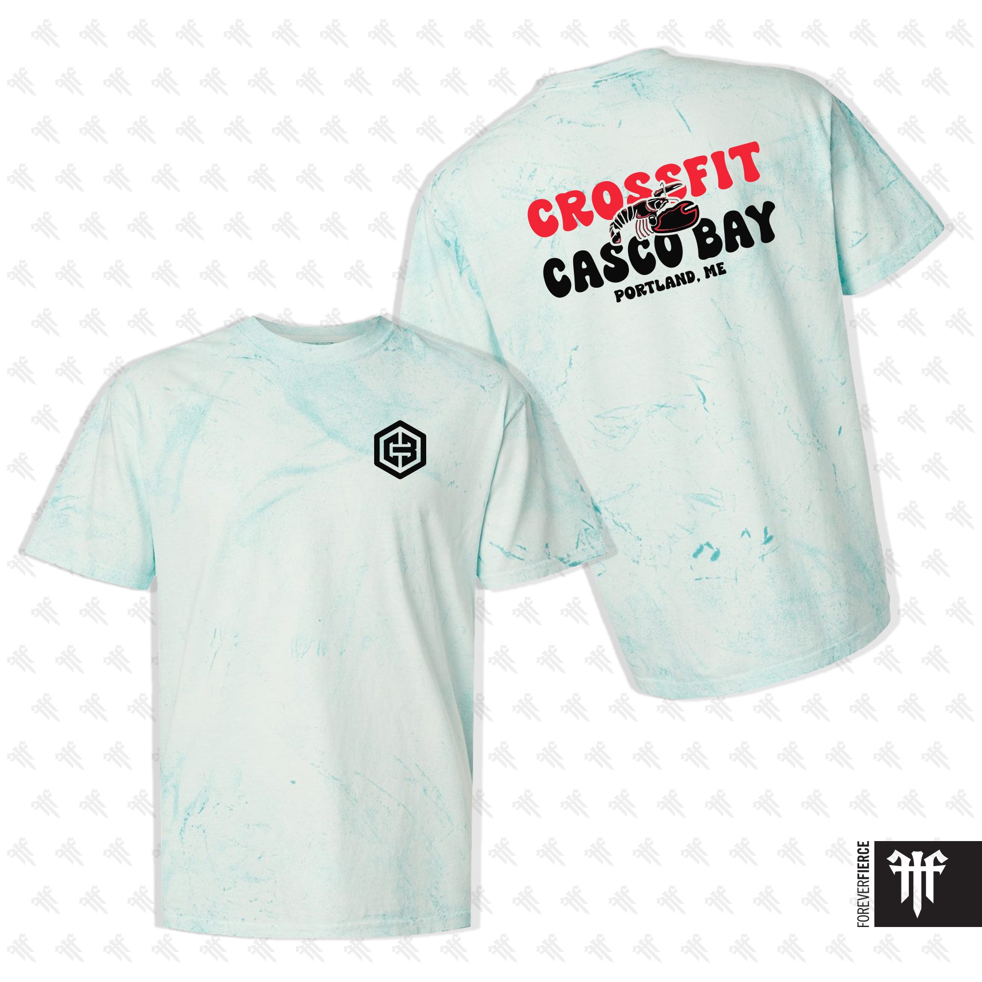 CrossFit Casco Bay April 2026 Lobster Design Colorblast Tee