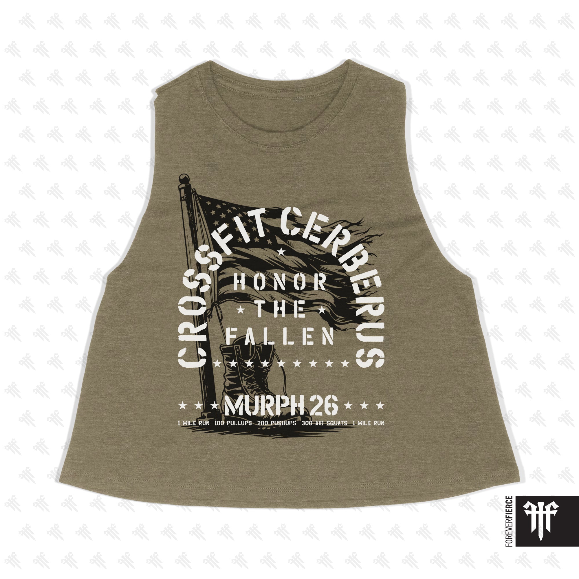CrossFit Cerberus April 2026 Womens Crop Tank