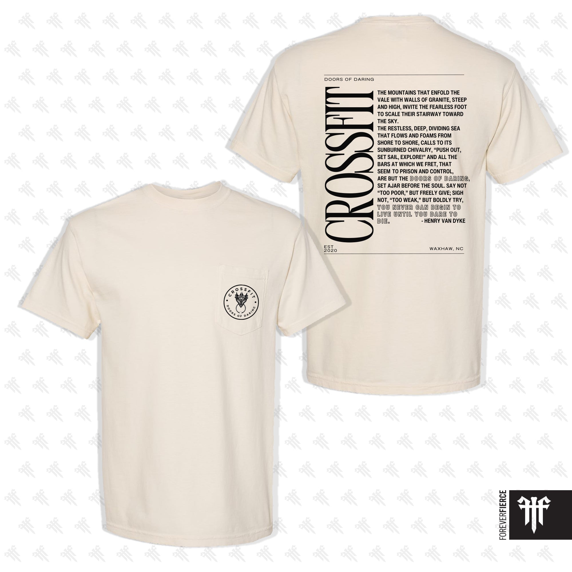 CrossFit DoD May 2025 Pocket & Relaxed Fit Black Ink Tee