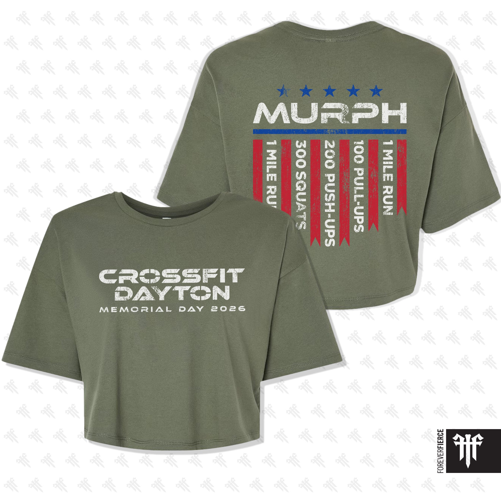 CrossFit Dayton April 2026 Womens Crop Tee