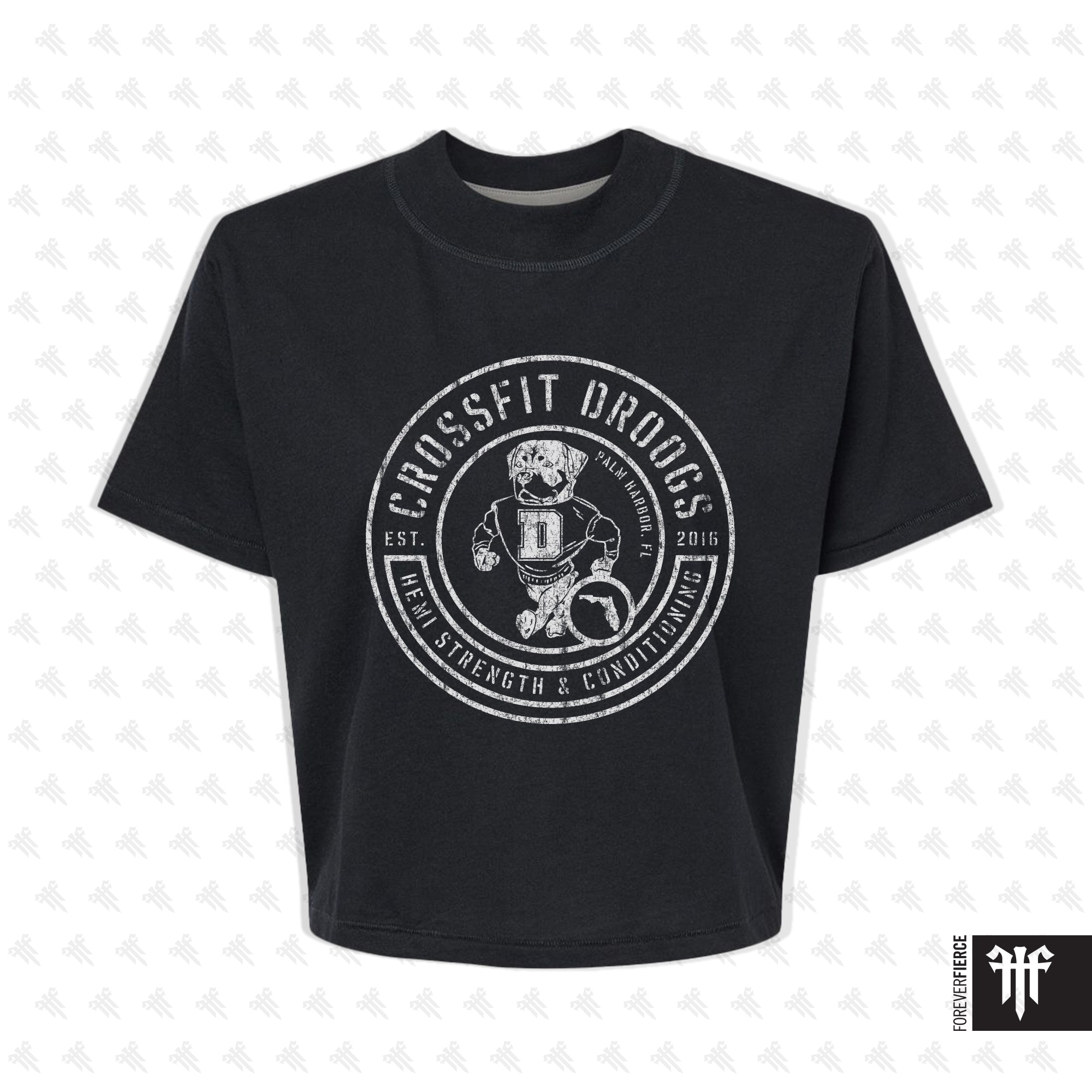 CrossFit Droogs October 2025 Womens Crop Tee