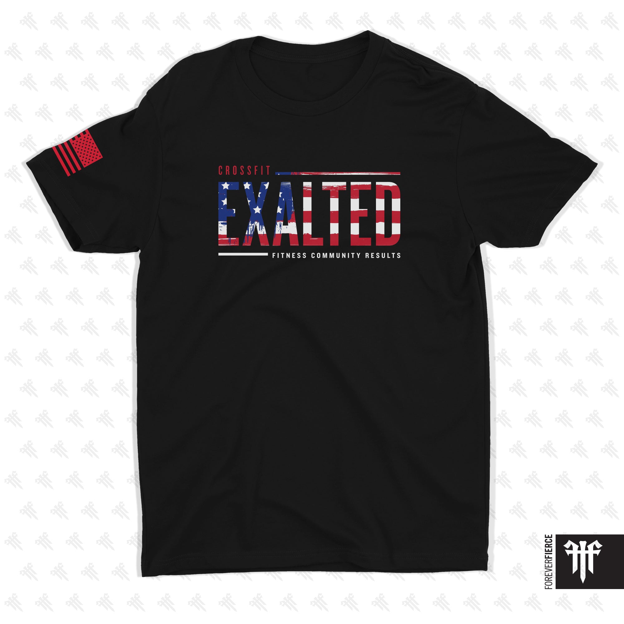 CrossFit Exalted April 2026 American Flag Tee