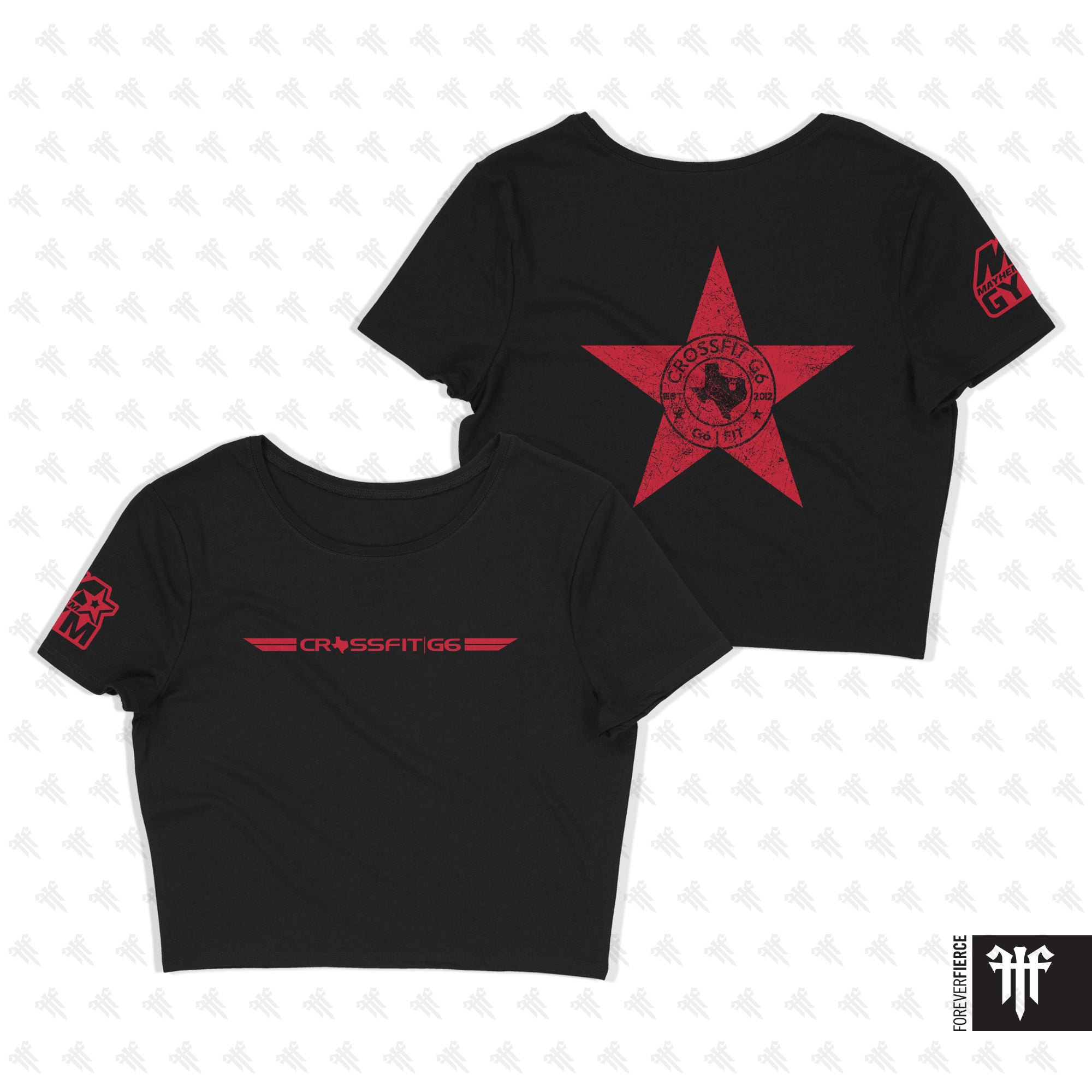 CrossFit G6 April 2026 Womens Crop Tee