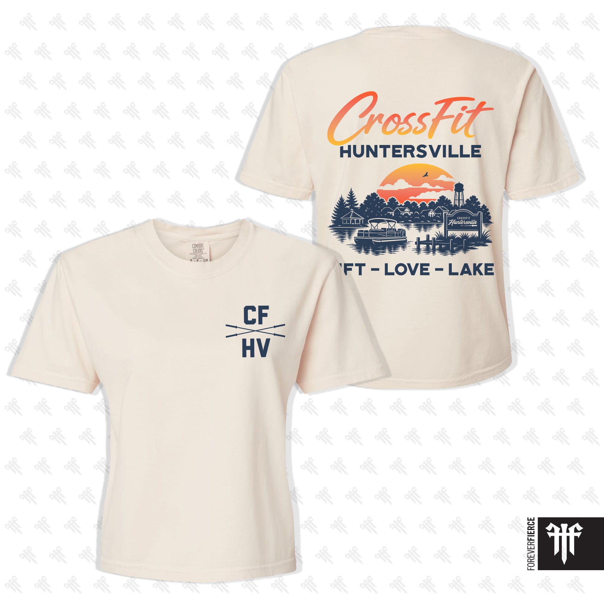 CrossFit Huntersville June 2026 Lake Womens Boxy Tee