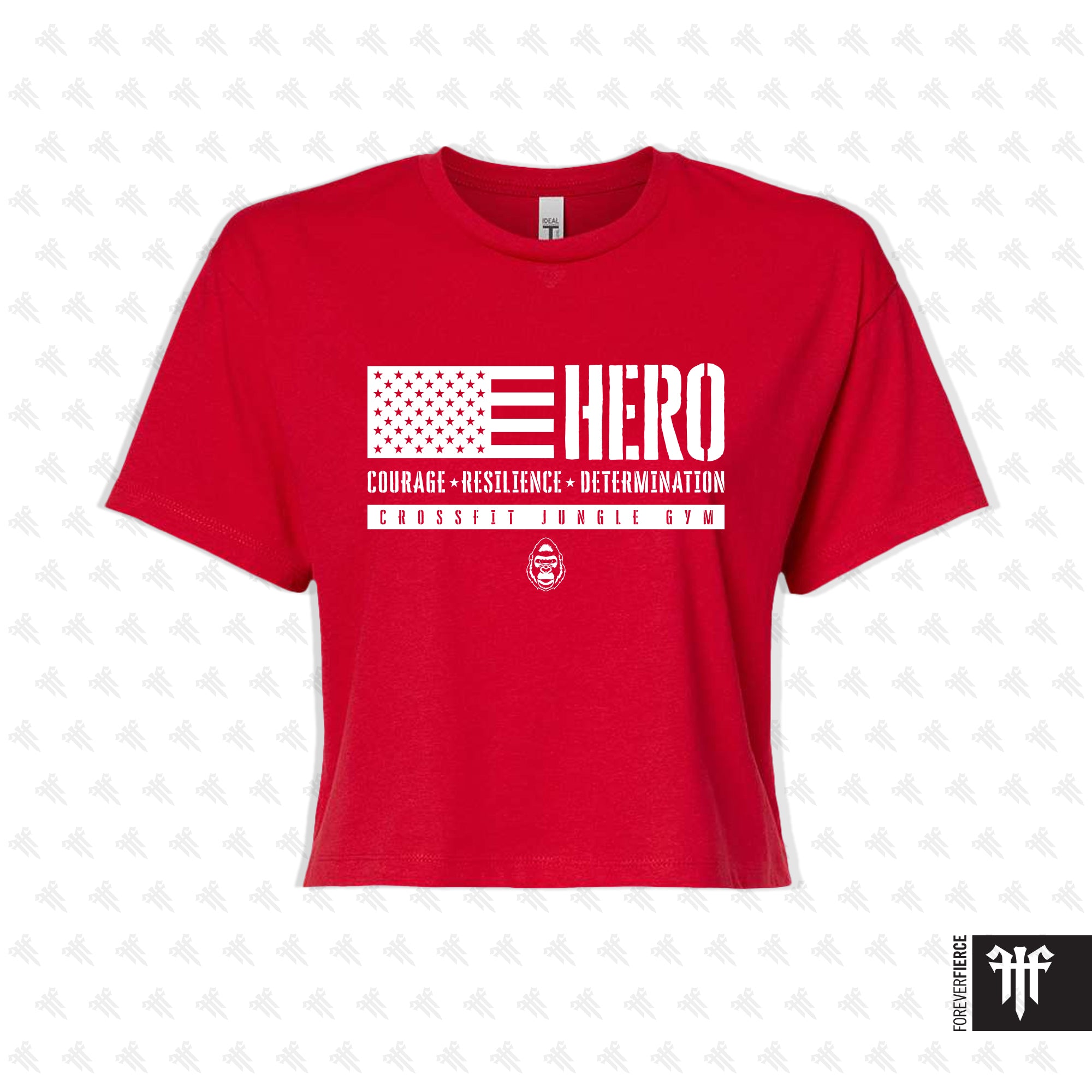 CrossFit Jungle Gym April 2026 Womens Crop Tee