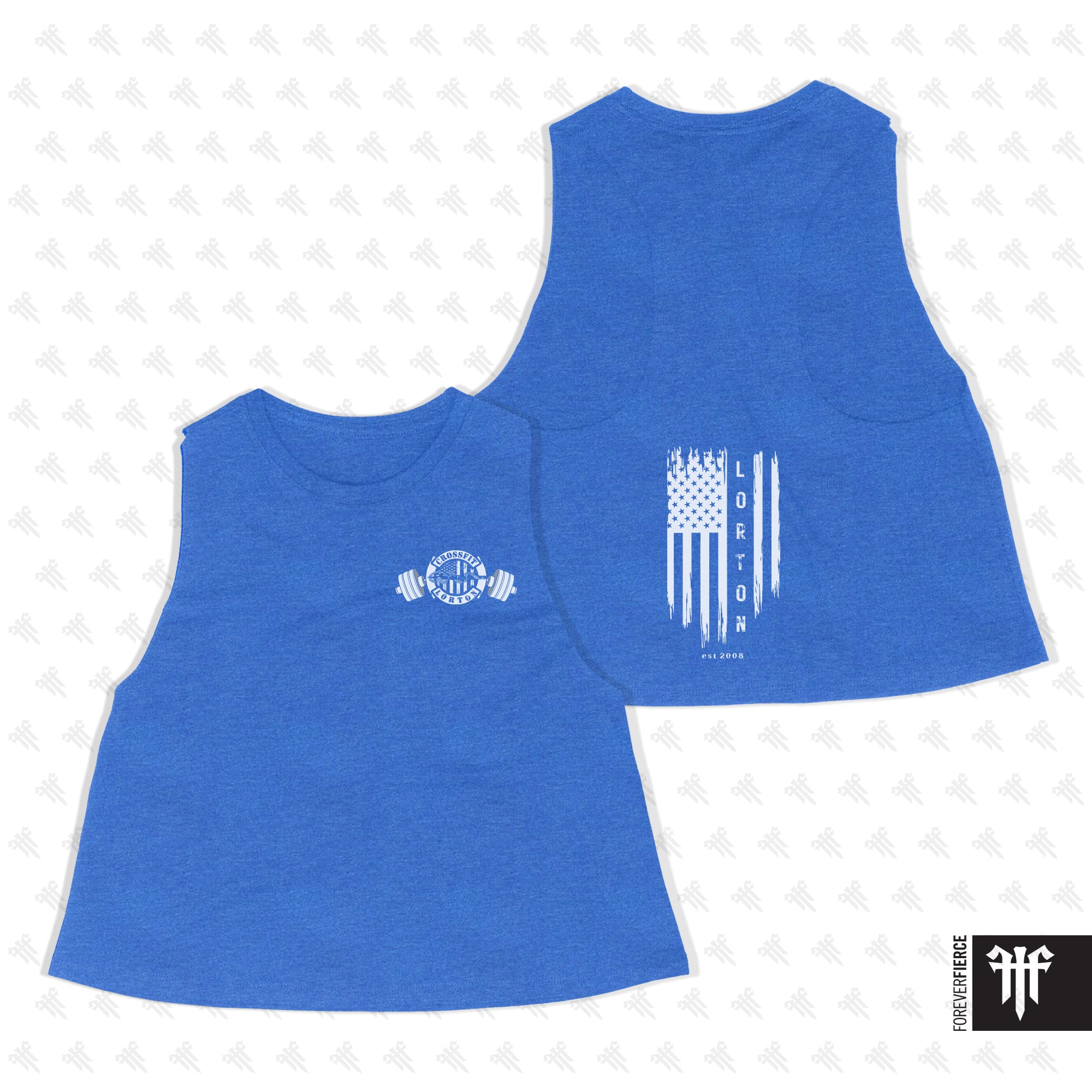 CrossFit Lorton November 2025 Womens Crop Tank - Small Back Design