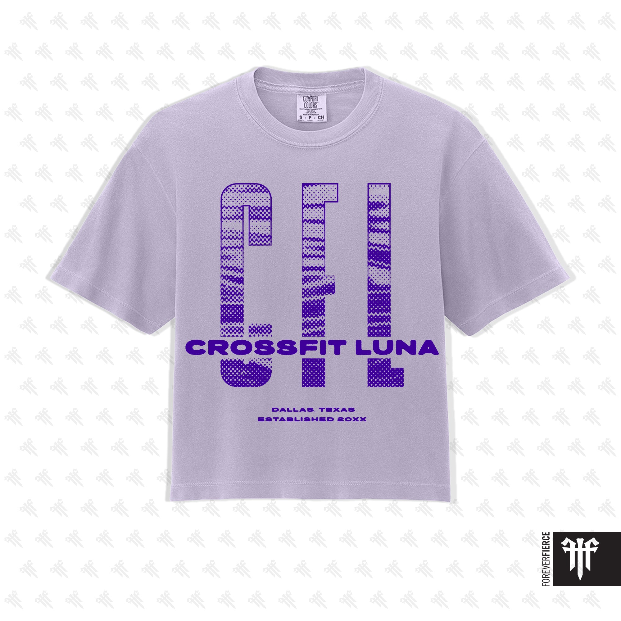 CrossFit Luna June 2026 Orchid Womens Boxy Tee