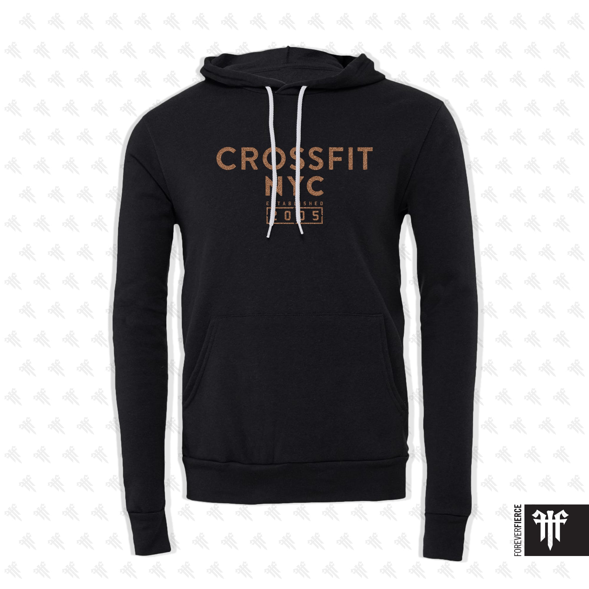 CrossFit NYC October 2025 Bronze Ink Pullover Hoodie