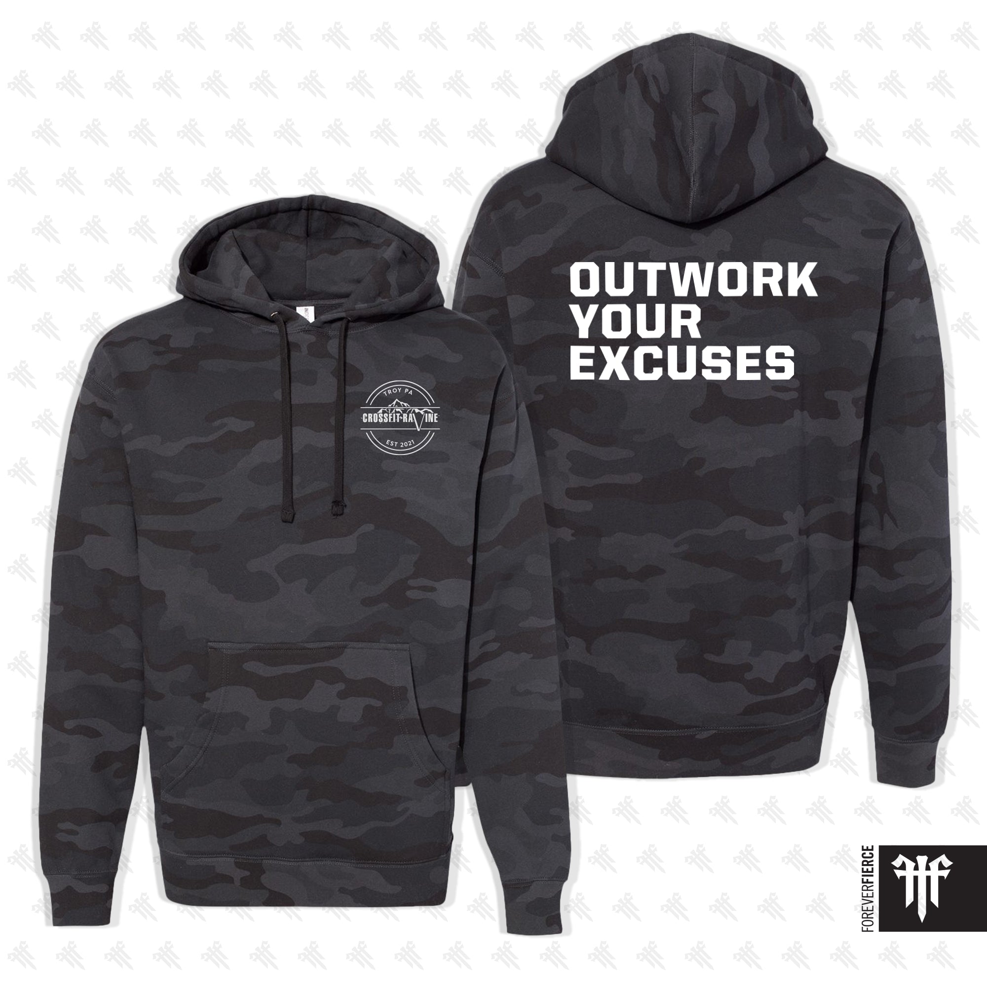 CrossFit Ravine November 2025 Black Camo Pullover