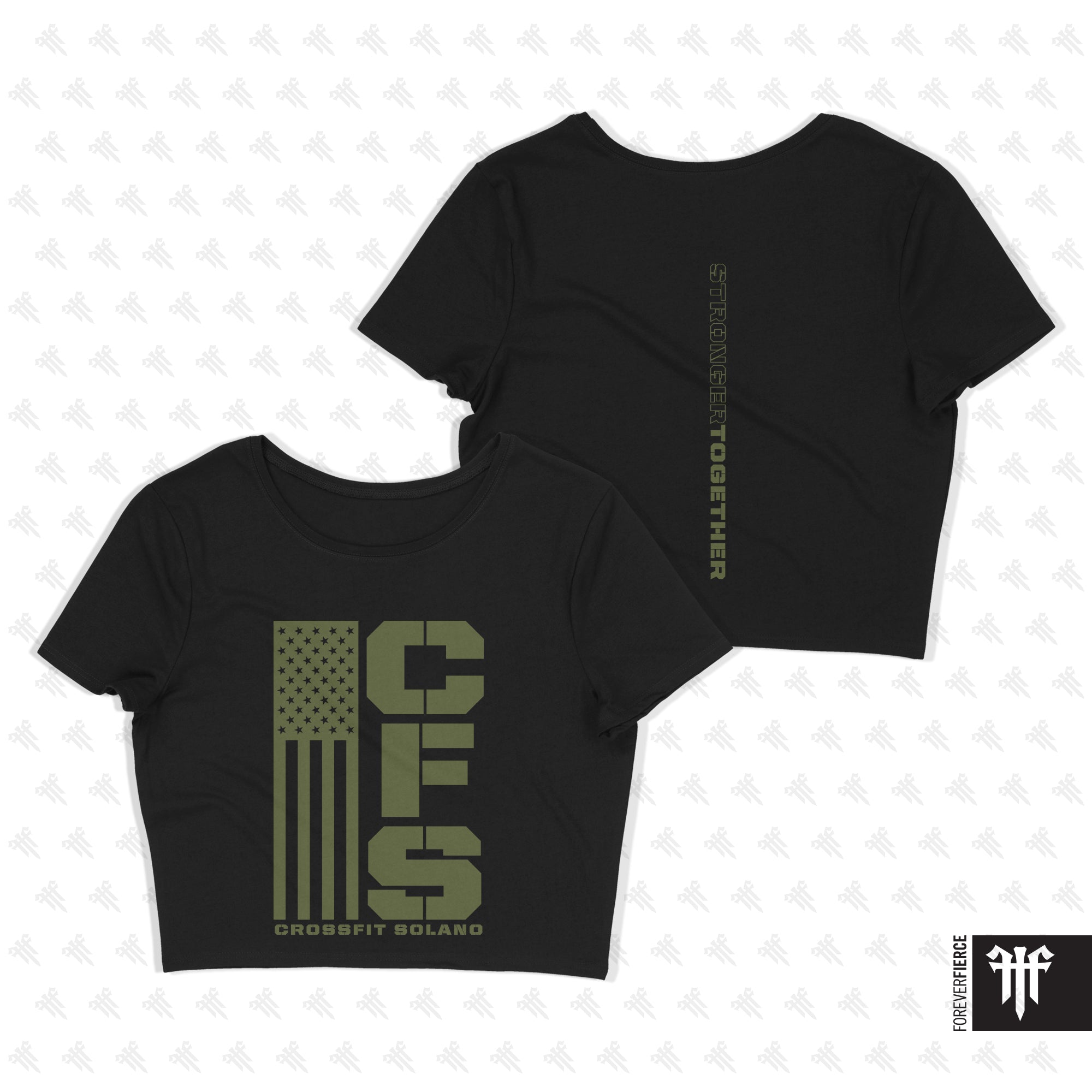 CrossFit Solano April 2026 Womens Crop Tee