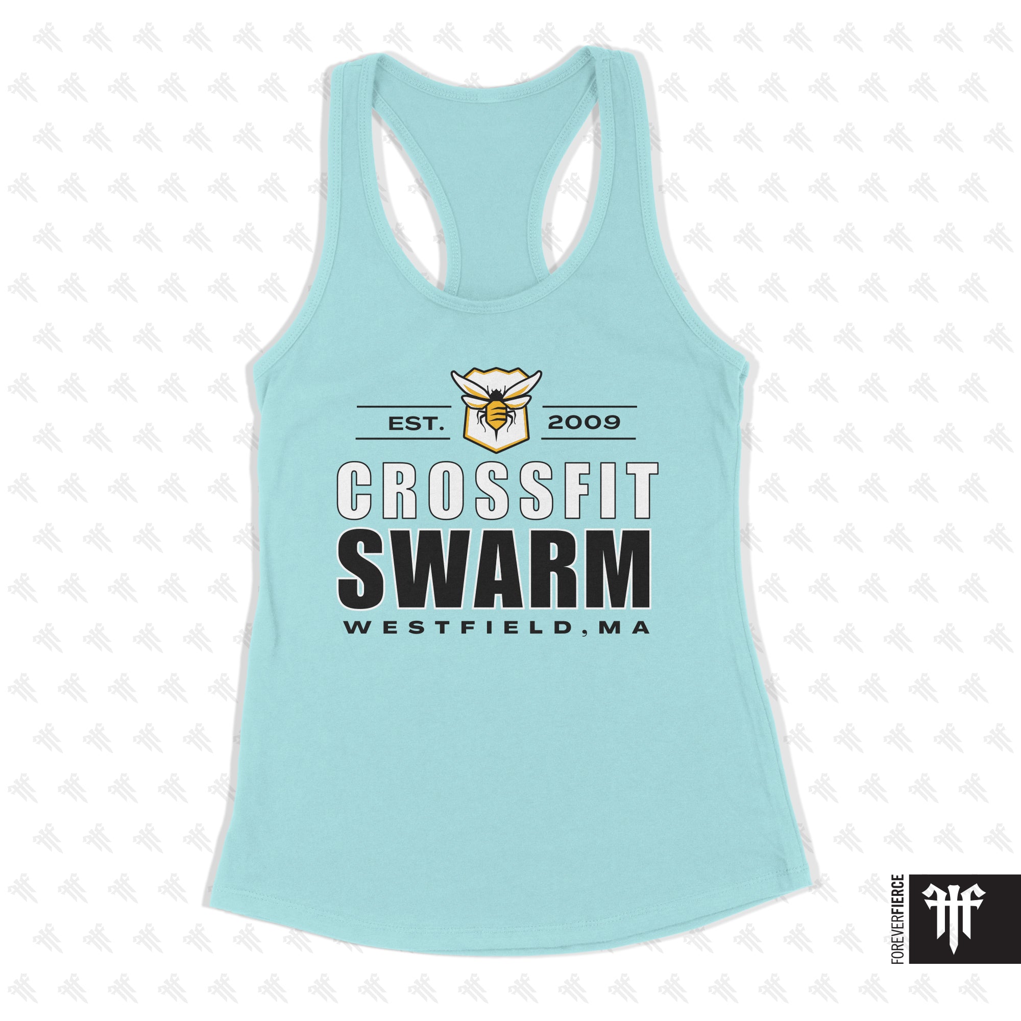 CrossFit Swarm May 2026 Light Background Womens Racerback