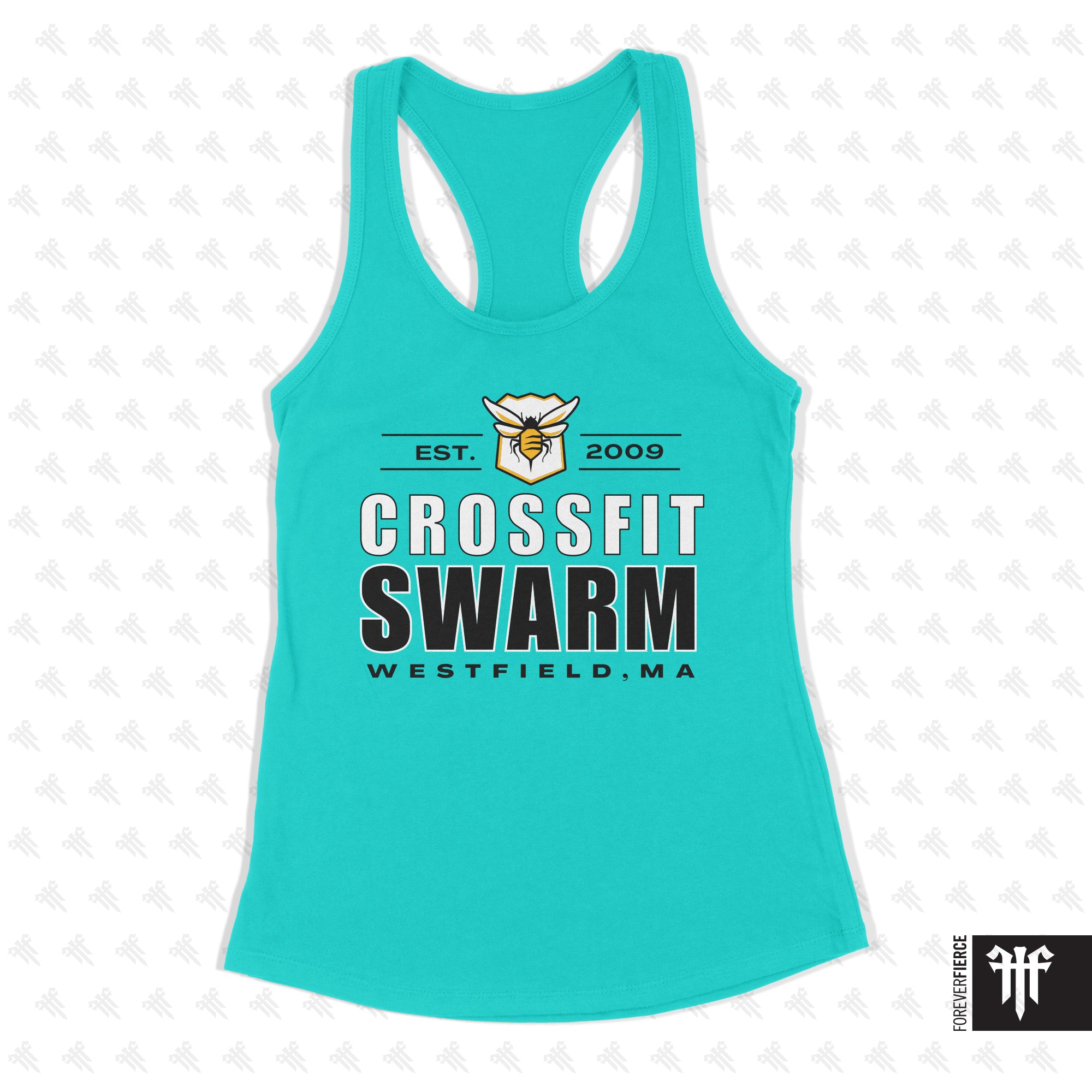 CrossFit Swarm May 2026 Light Background Womens Racerback