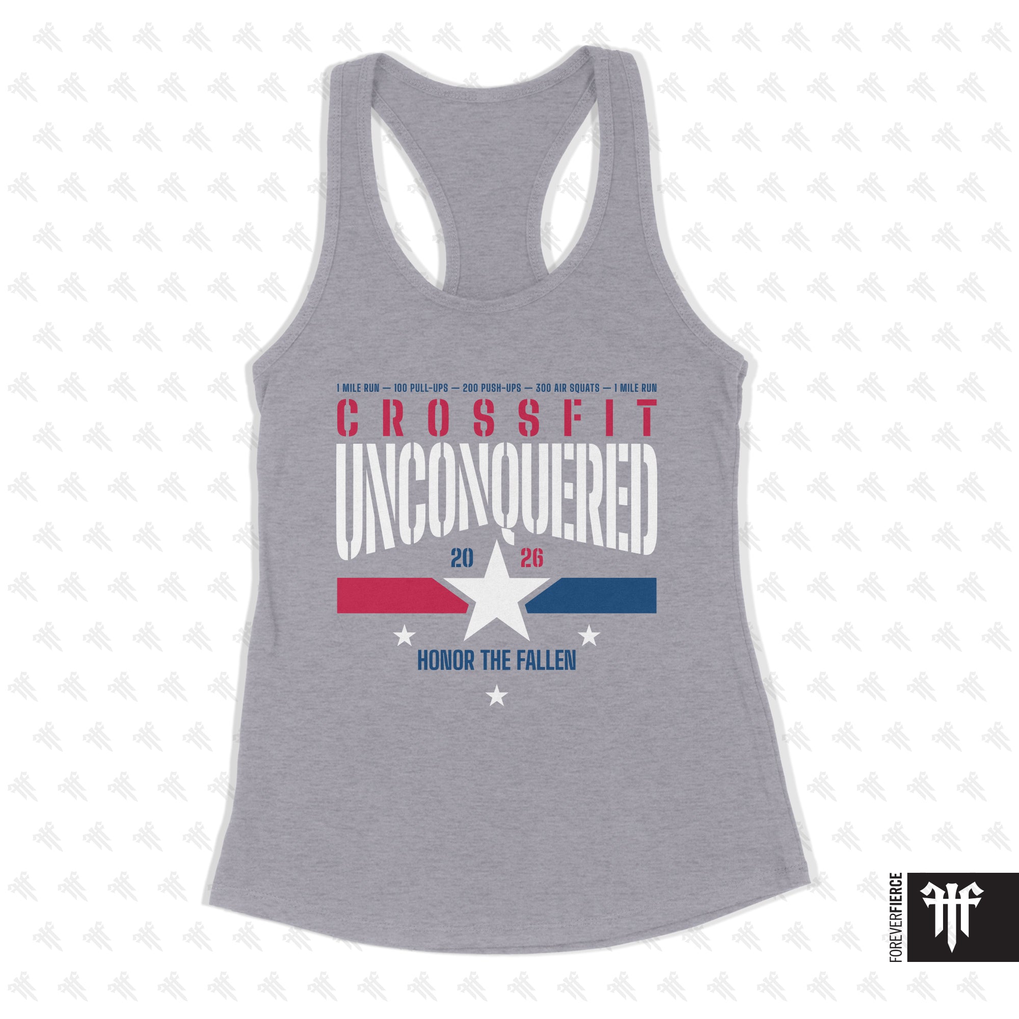 CrossFit Unconquered April 2026 Womens Racerback