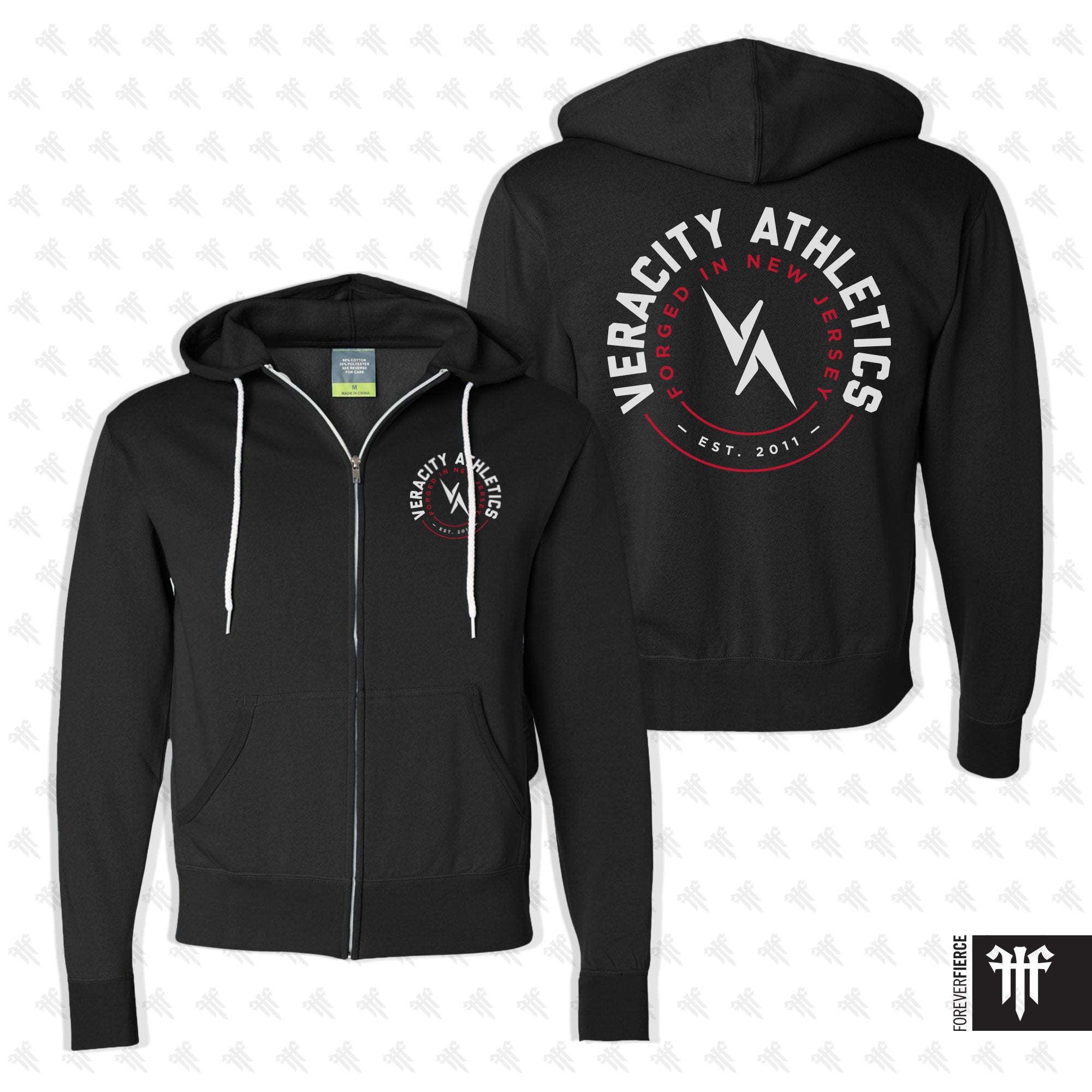 CrossFit Veracity September 2025 Black Full-Zip Hoodie
