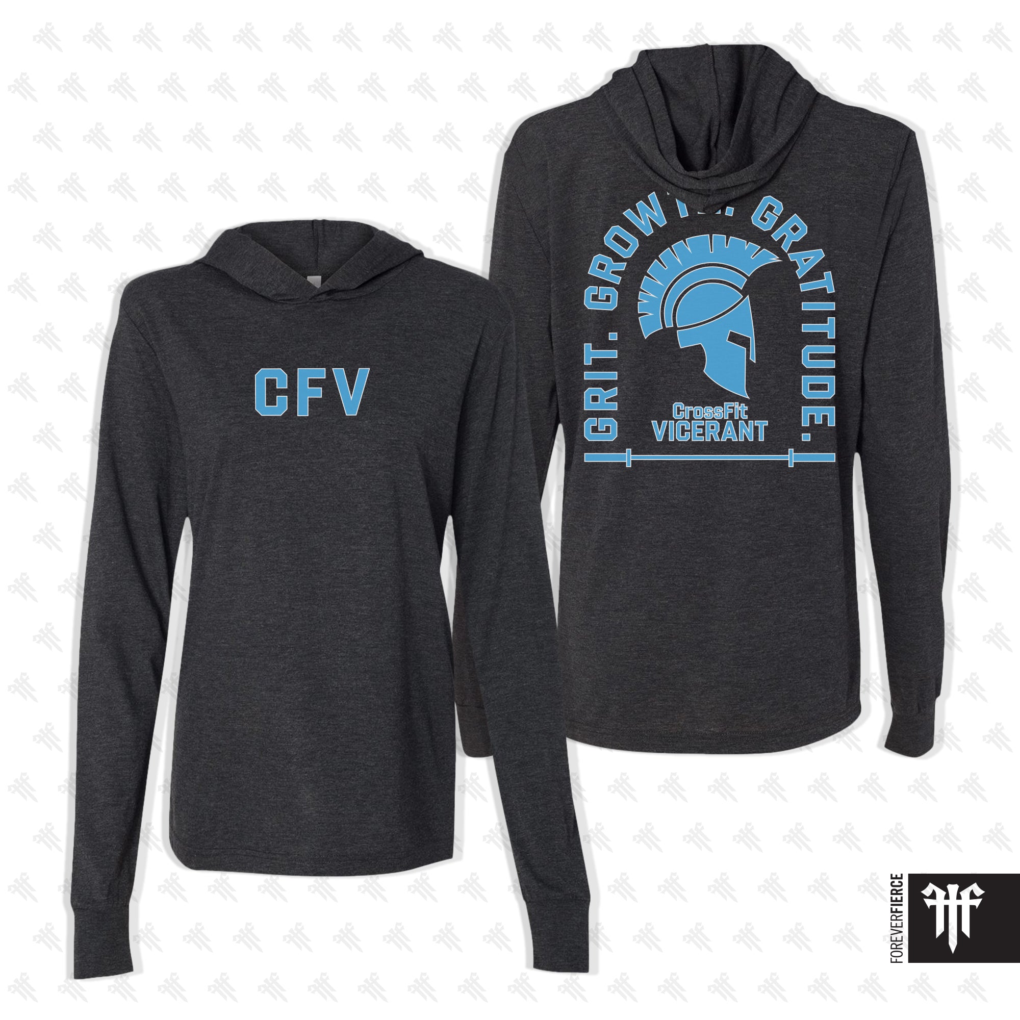 CrossFit Vicerant April 2026 Semi Circle Design Lightweight T-shirt Hoodie