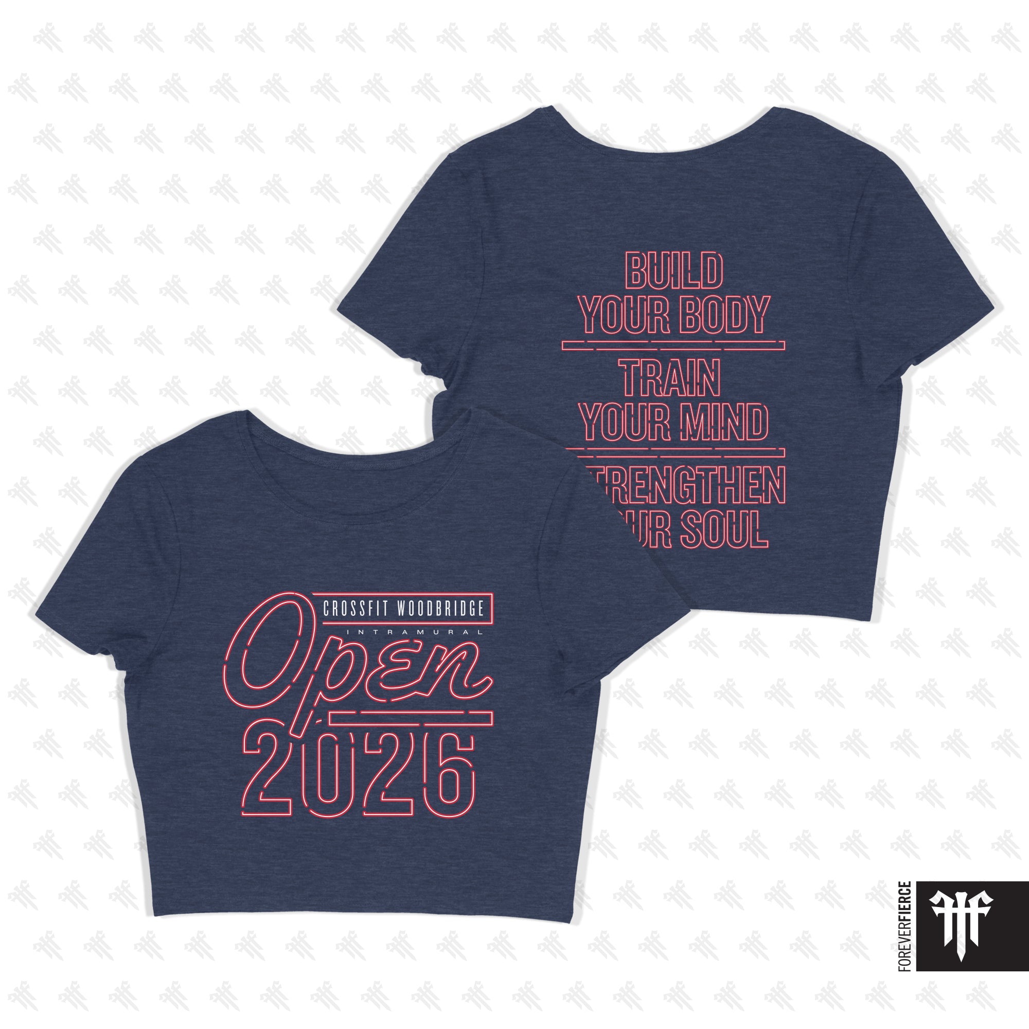 CrossFit Woodbridge January 2026 Womens Crop Tee