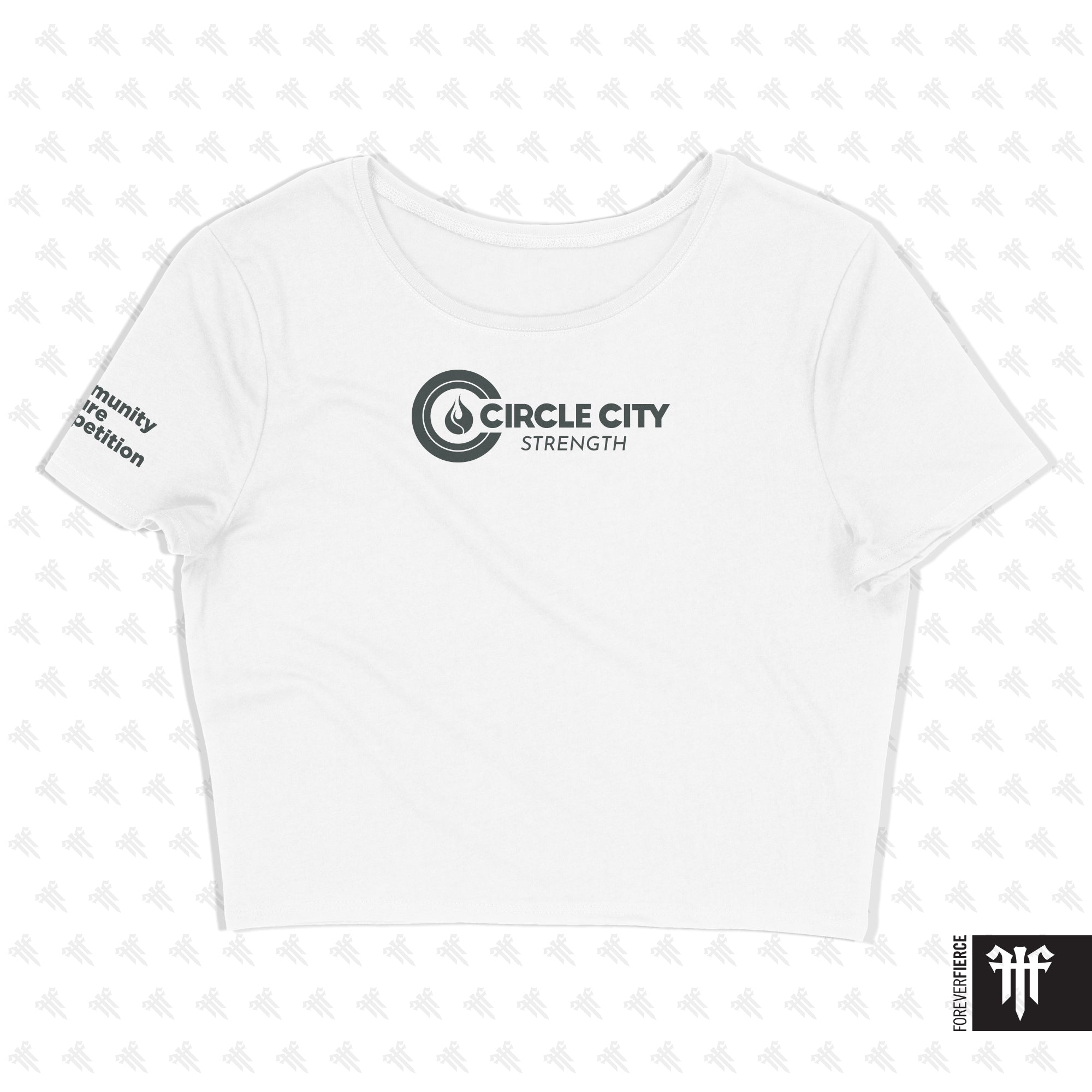 Circle City Strength March 2026 Womens Crop Tee