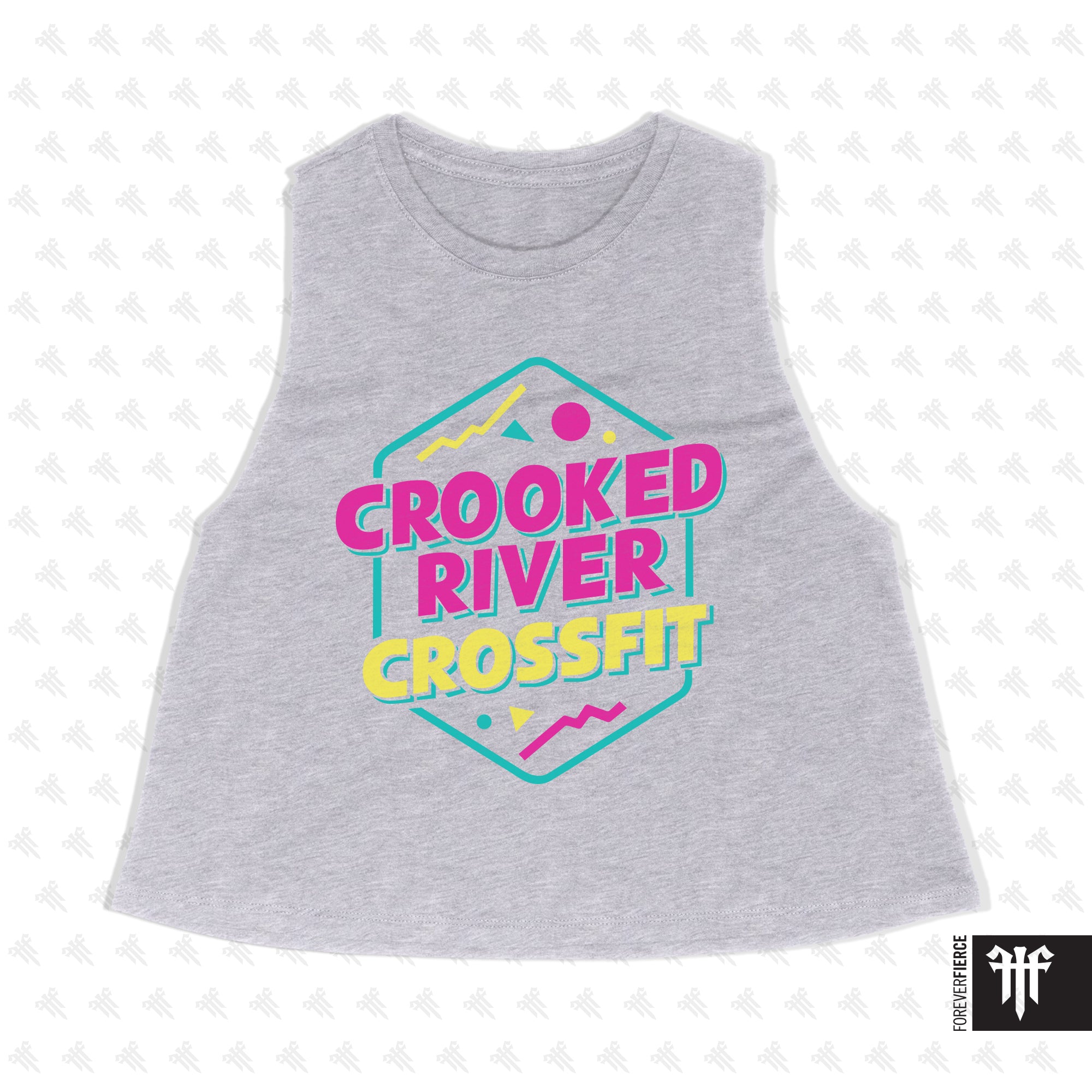Crooked River CrossFit June 2025 Womens Crop Tank