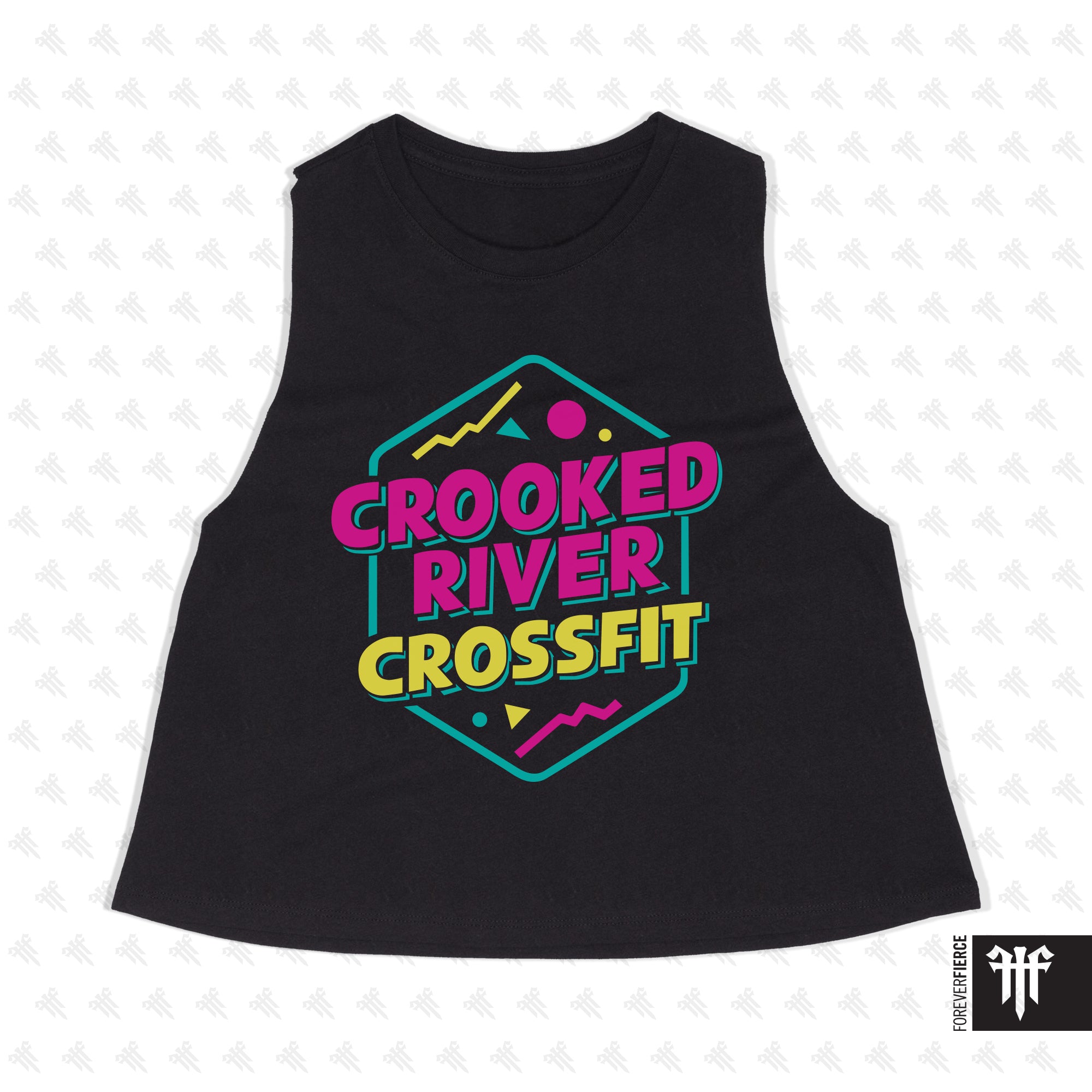 Crooked River CrossFit June 2025 Womens Crop Tank