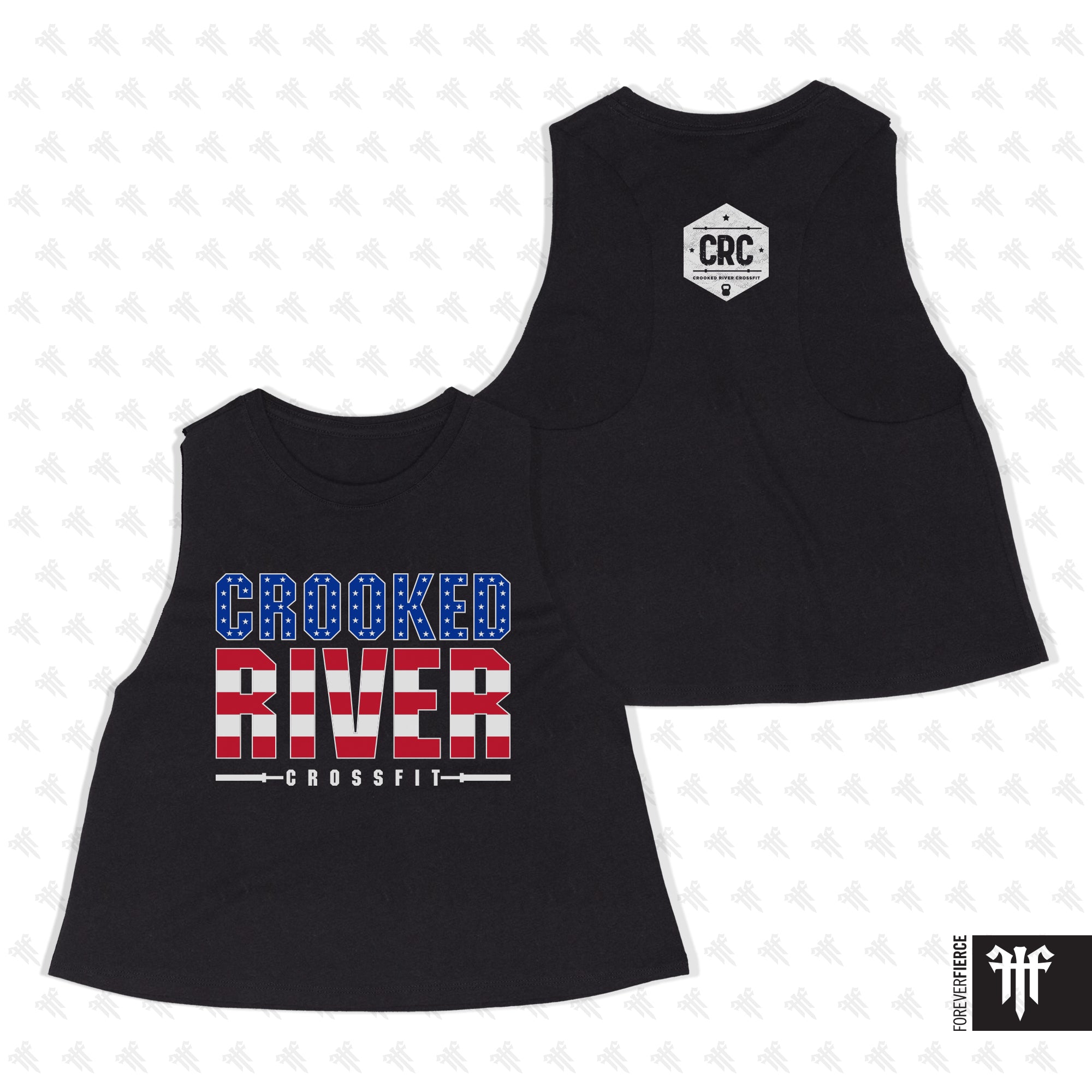 Crooked River CrossFit June 2026 Womens Crop Tank