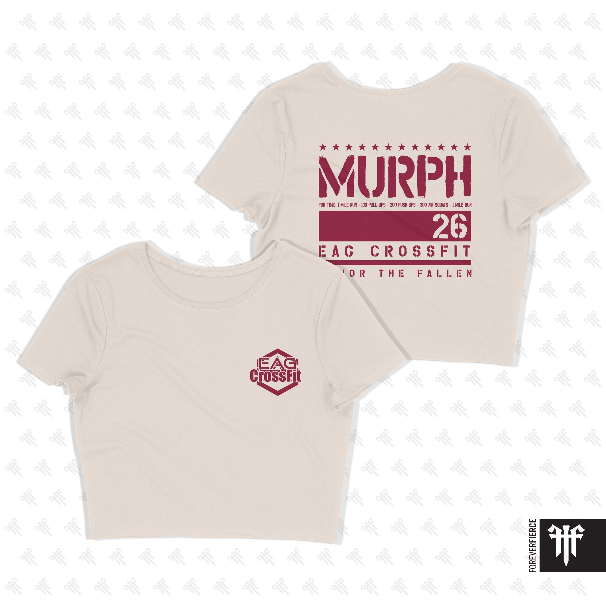 EAG CrossFit April 2026 Womens Crop Tee