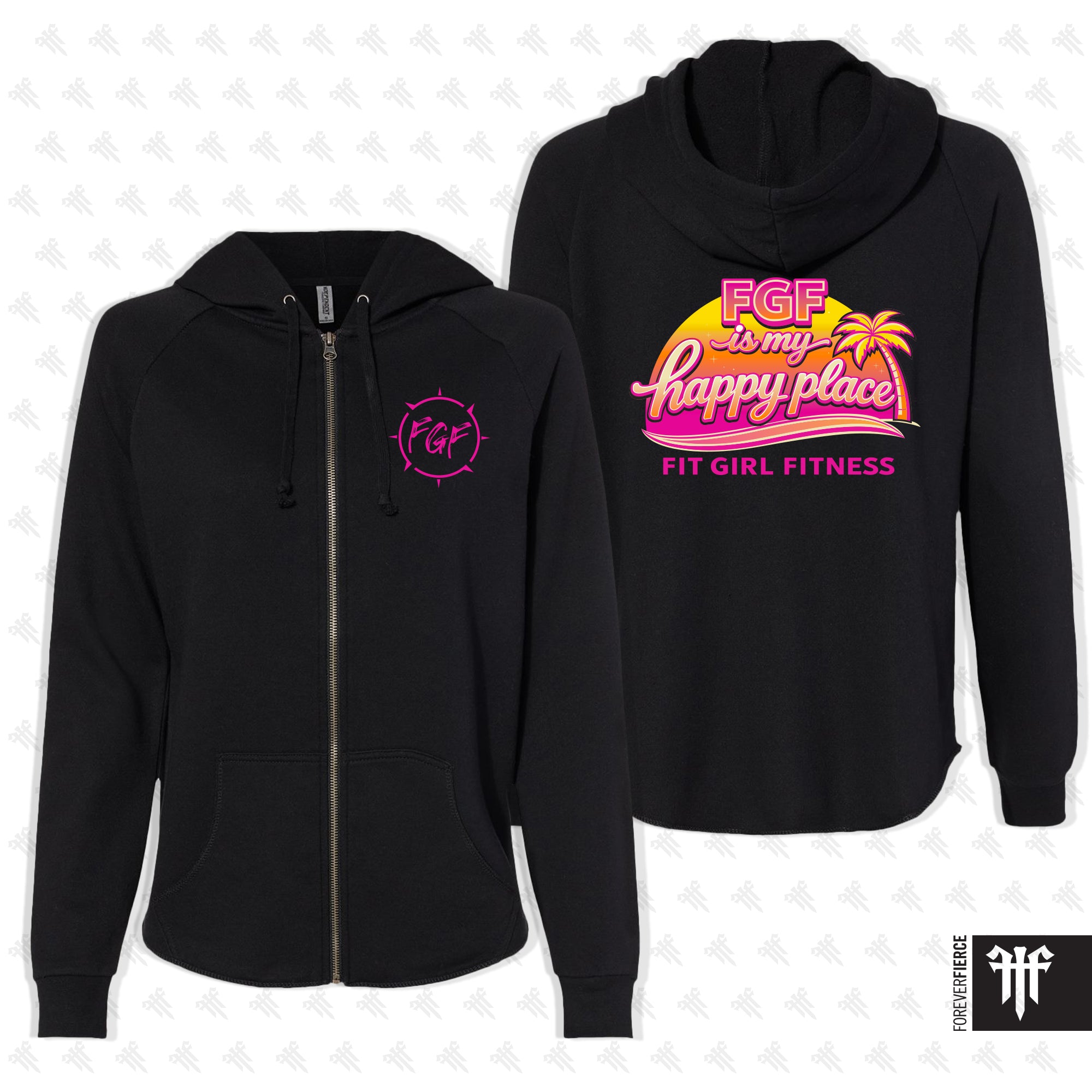 FGF April 2026 Front and Back Design Womens Zip