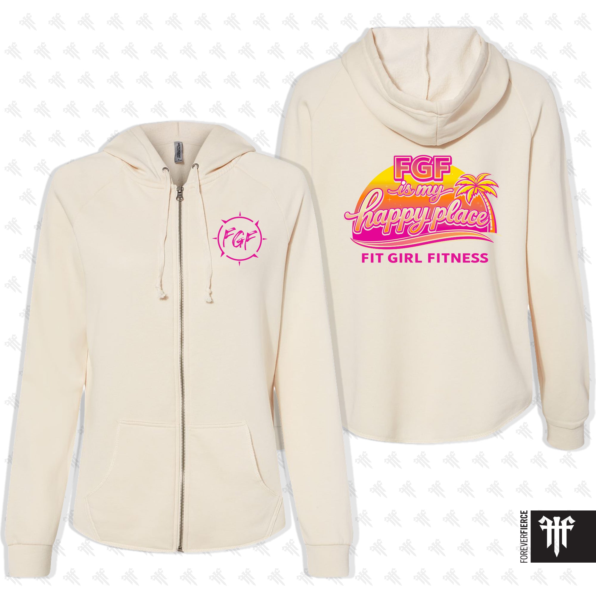 FGF April 2026 Front and Back Design Womens Zip