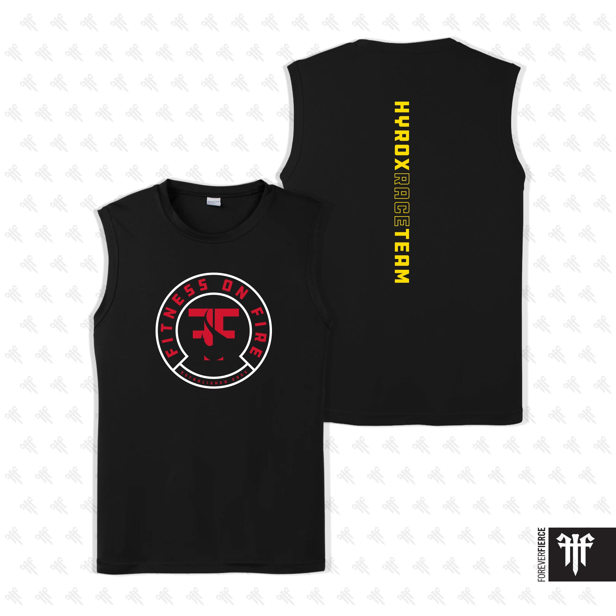 Fitness On Fire October 2025 Hyrox Race Team Sleeveless Tee