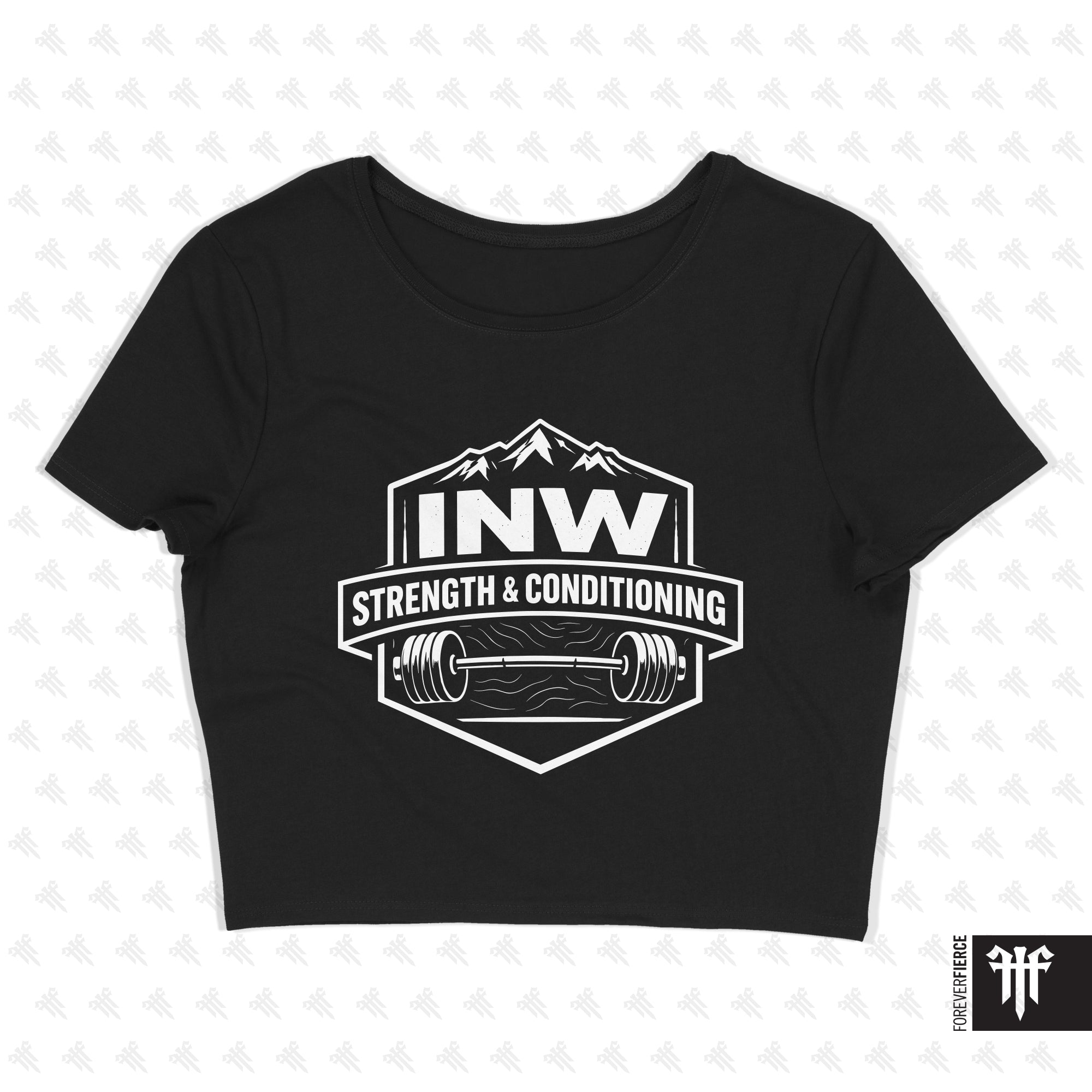 INW Strength and Conditioning March 2026 Womens Crop Tee