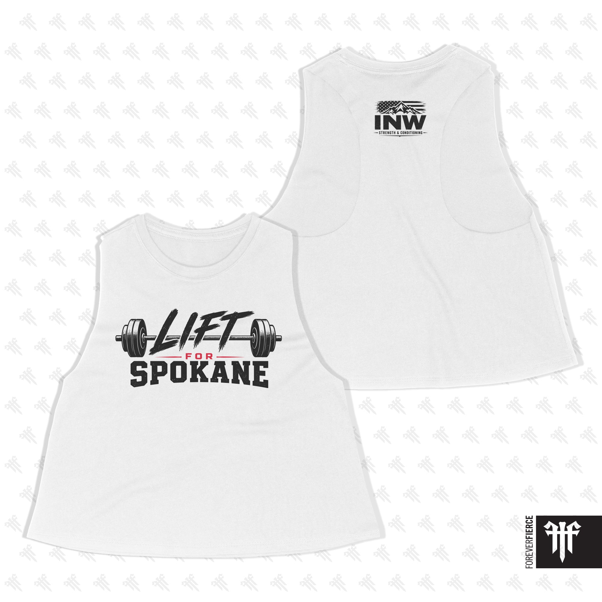 INW August 2026 Lift for Spokane Womens Crop Tank