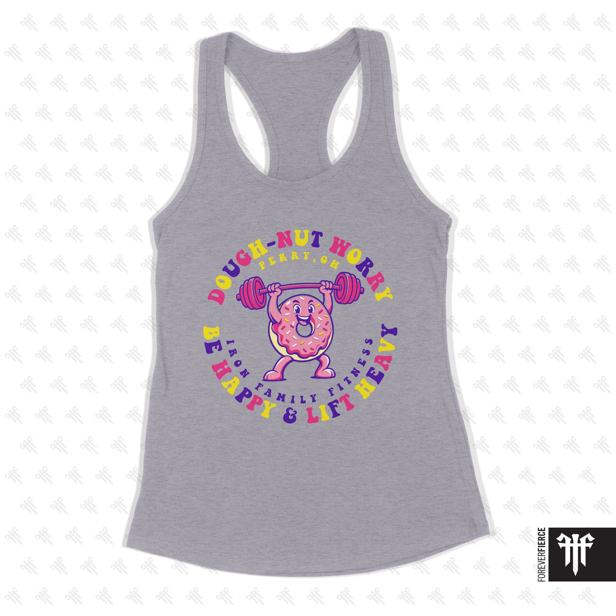 Iron Family Fitness June 2026 Womens Racerback