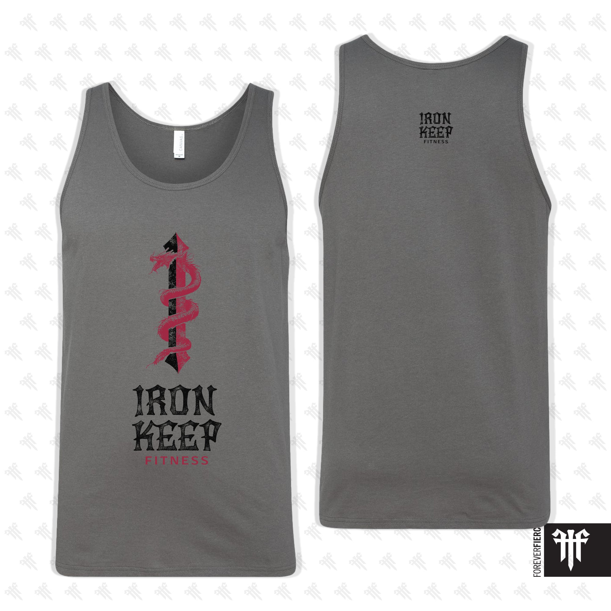 Iron Keep Fitness July 2026 Grey Mens Tank