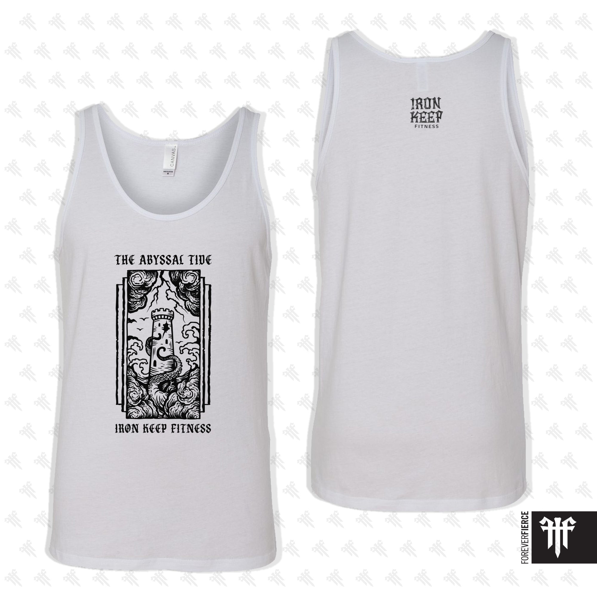 Iron Keep Fitness July 2026 White Mens Tank