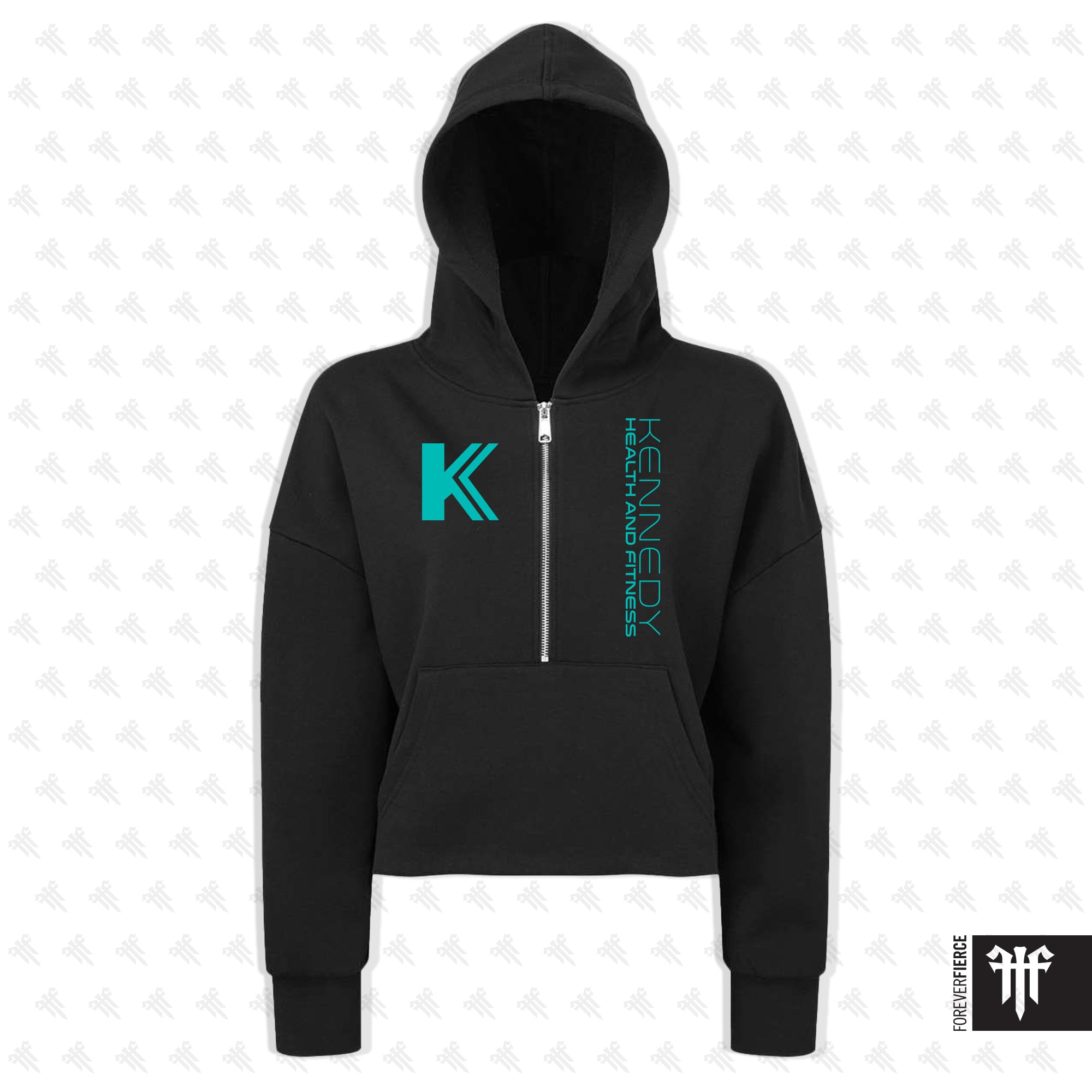 Kennedy Health and Fitness October 2025 Womens Half-Zip Hoodie
