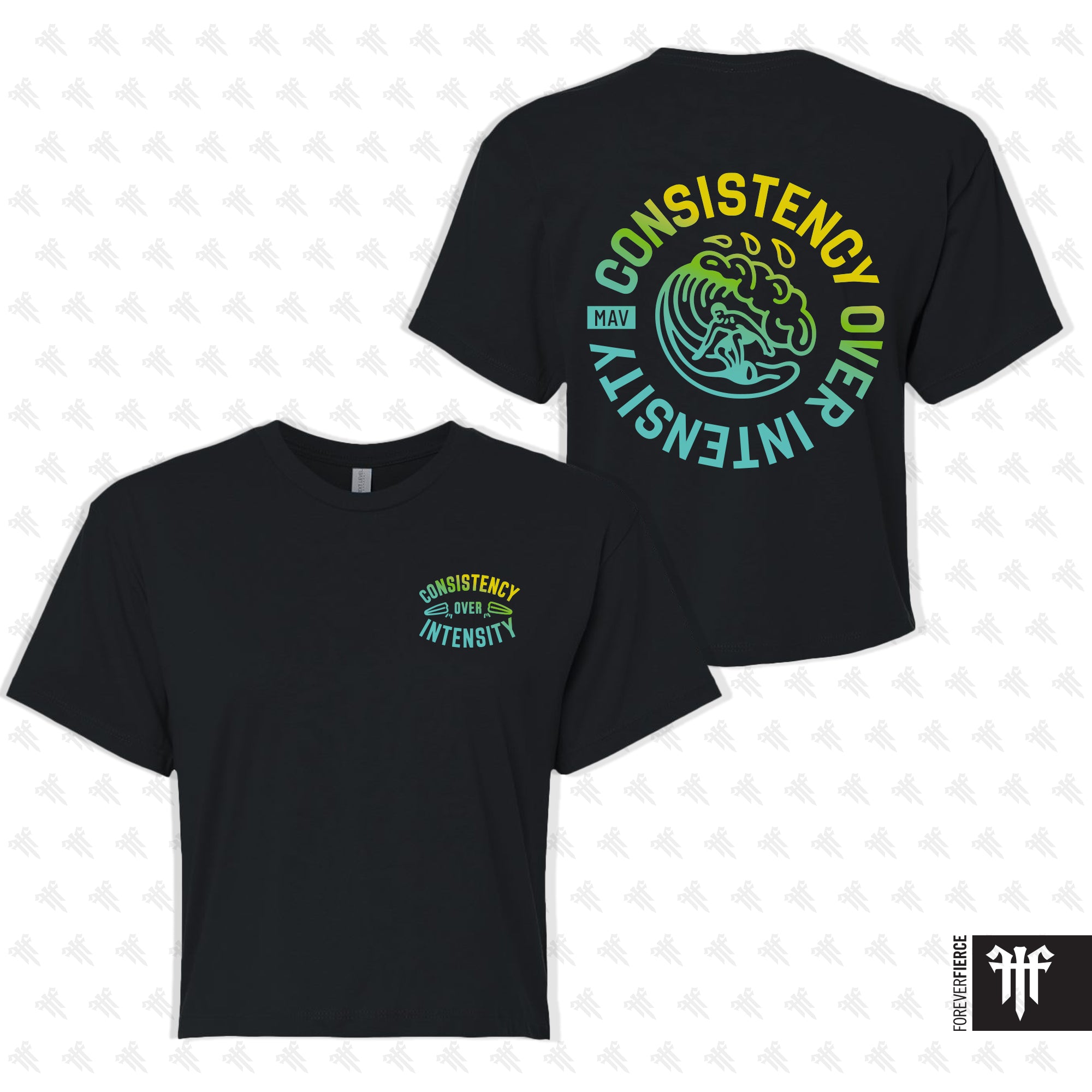 Maverick CrossFit August 2026 Womens Crop Tee - Black