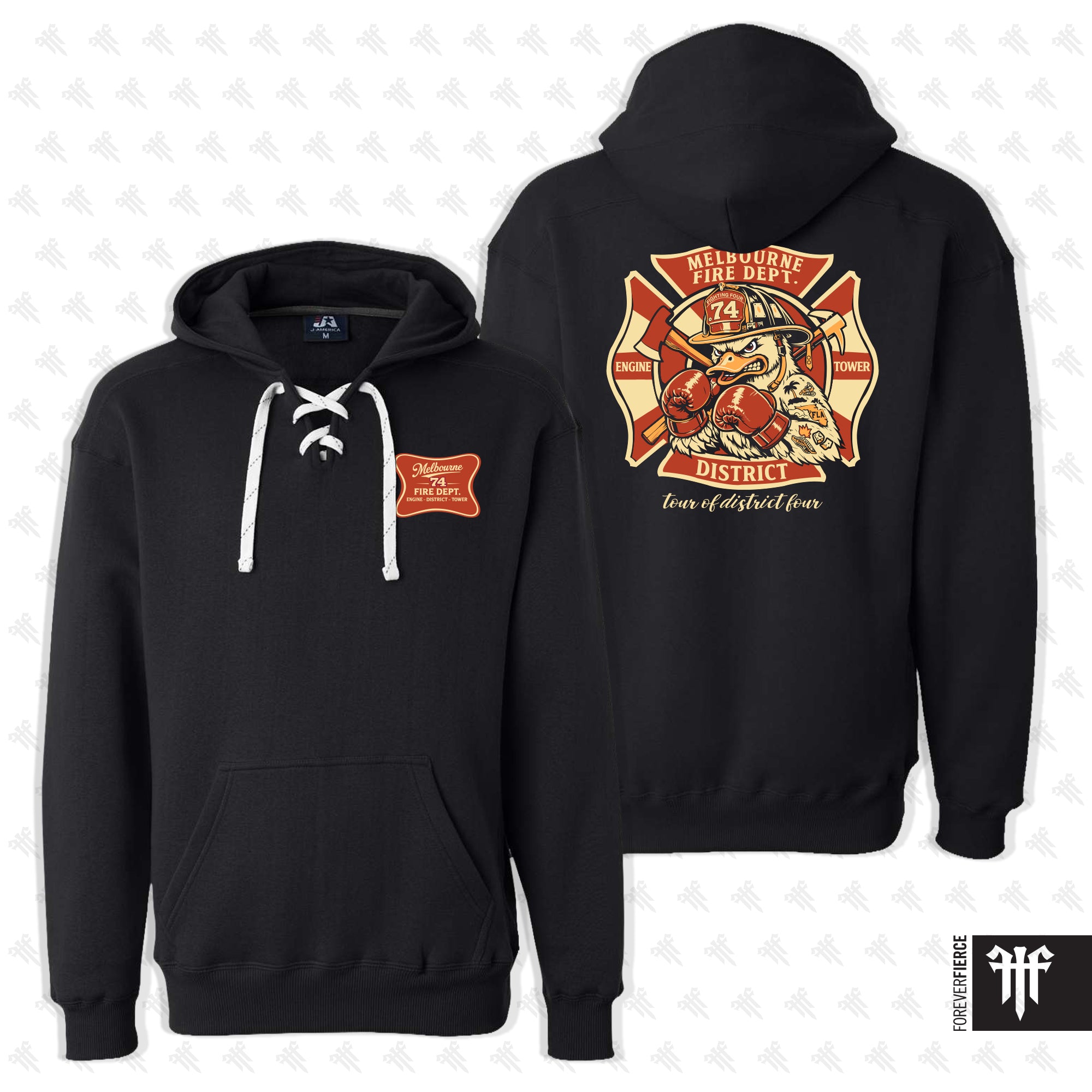 Melbourne Fire Department March 2026 Hockey Hoodie