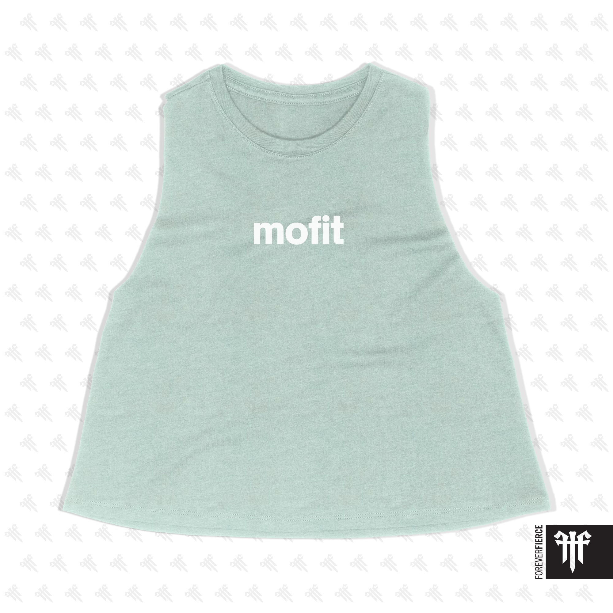 MOFIT March 2026 Lowercase Design Womens Crop Tank